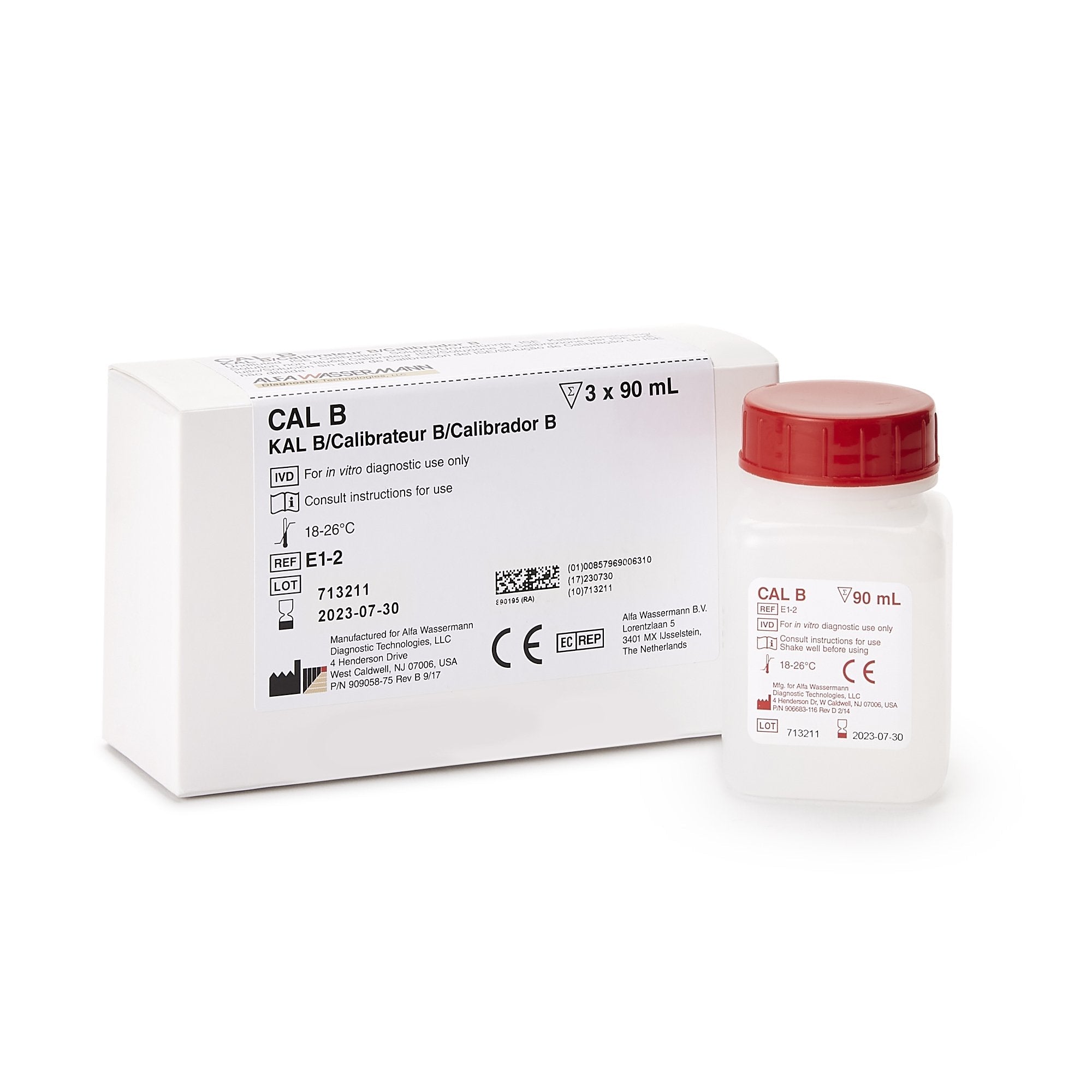 ACE® Calibrator for ACE Analyzer, CAL B test E1-2