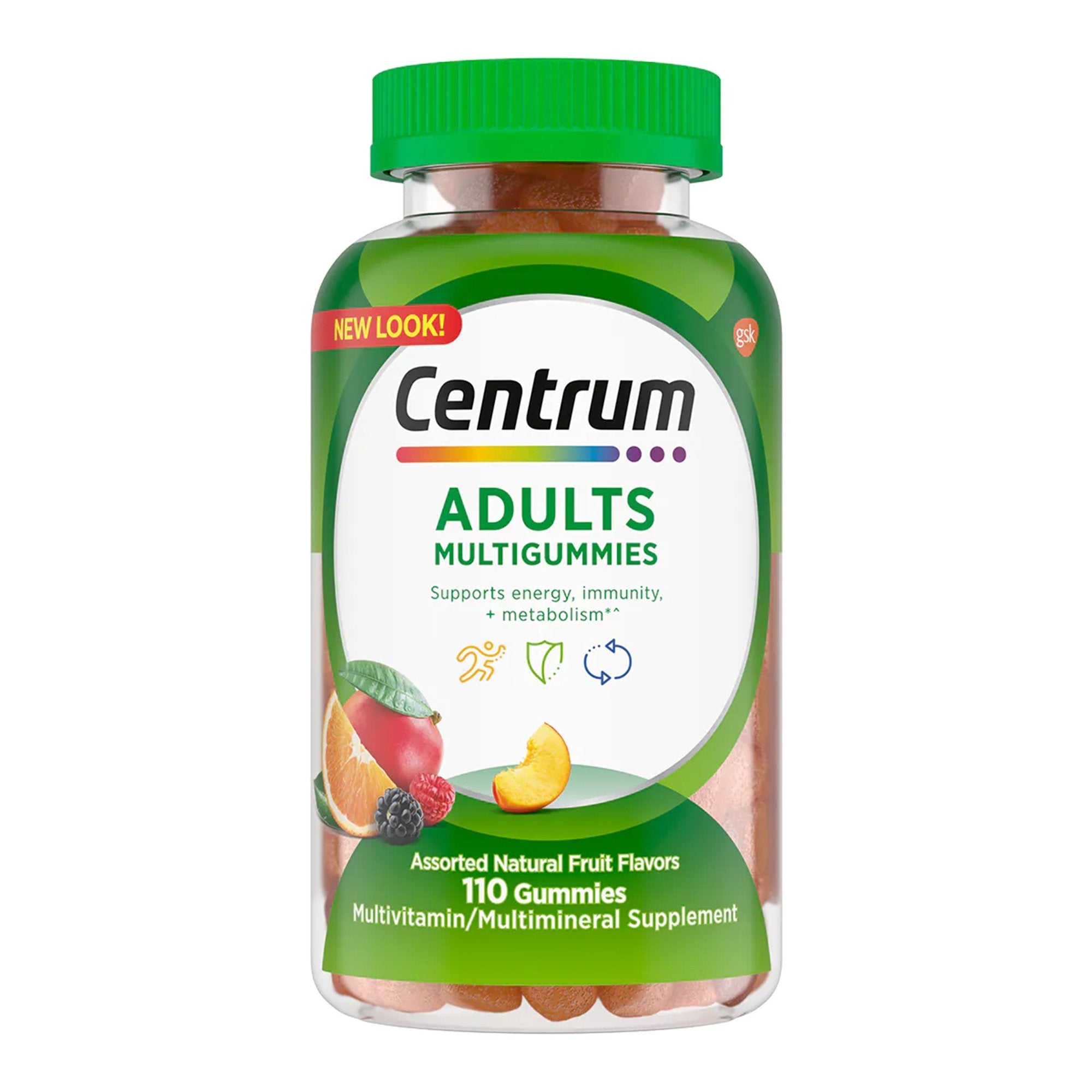 Centrum MultiGummies Adults Assorted Natural Fruit Flavors 30573128434