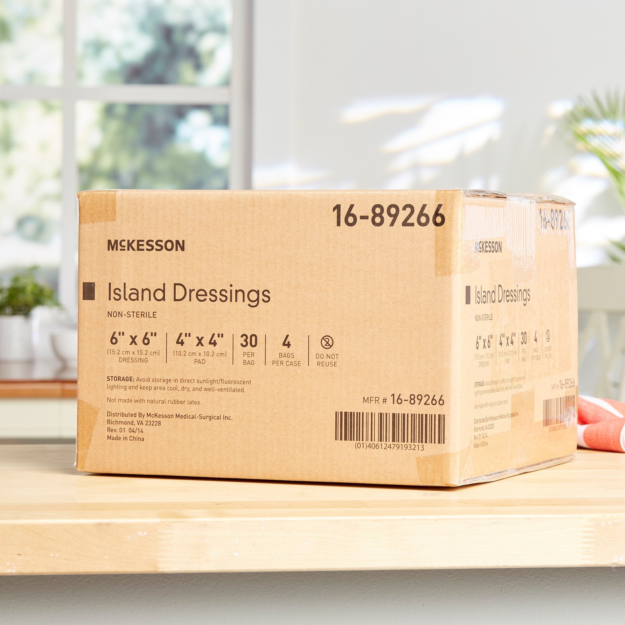 McKesson Adhesive Dressing, 6 x 6 Inch 16-89266