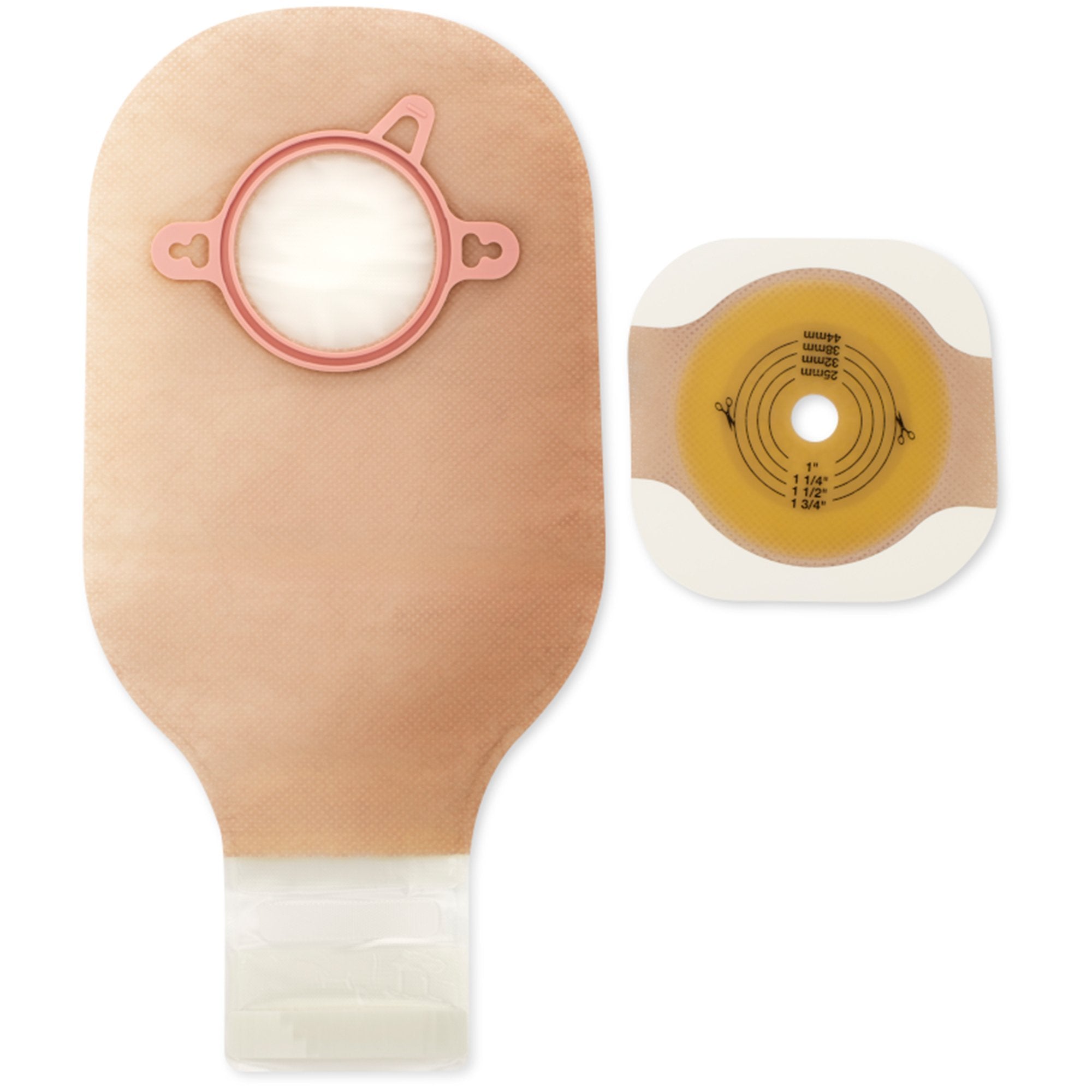 New Image™ Two-Piece Ultra Clear Ostomy Pouch, Cut to Fit Stomas up 44mm 19603