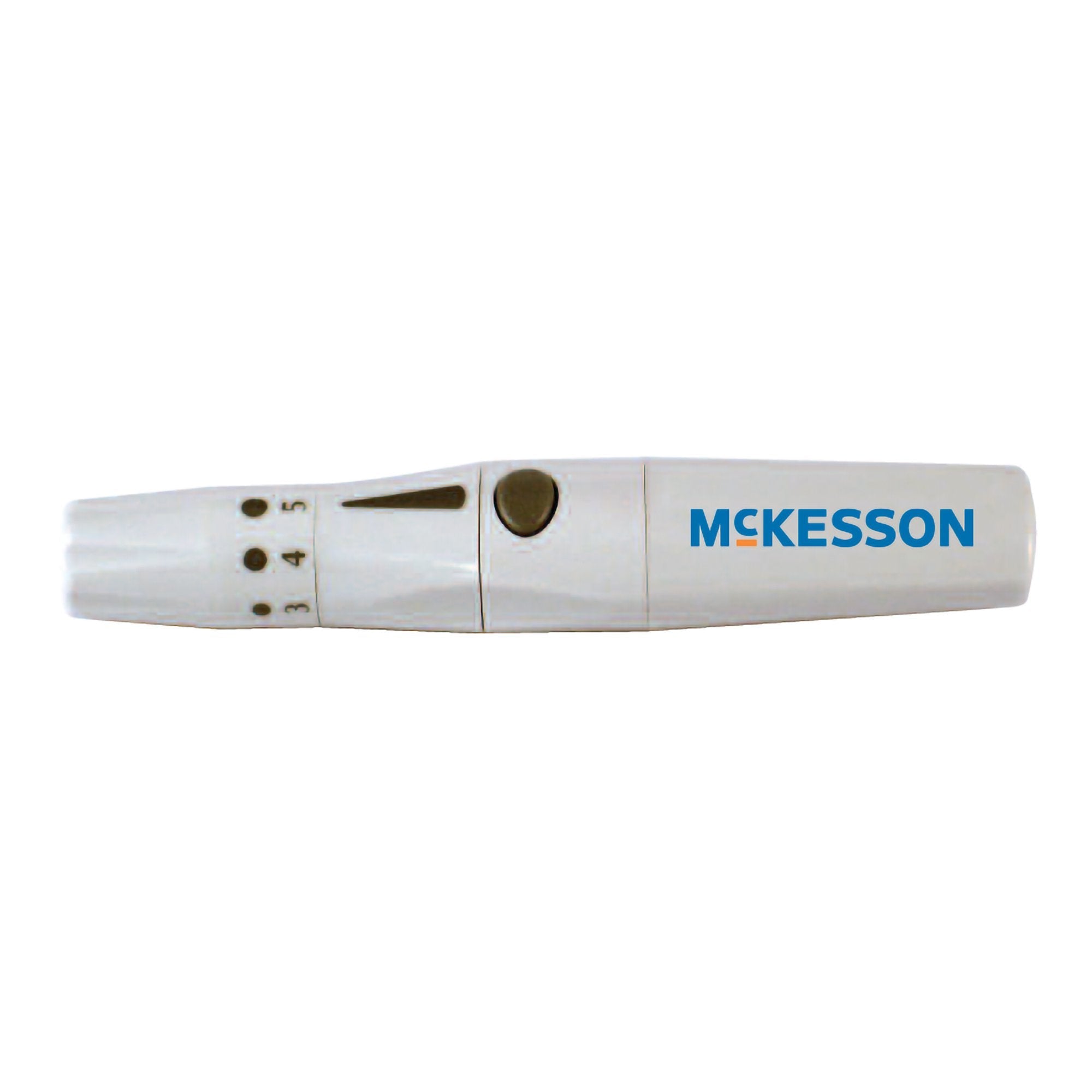 McKesson Push Button Activation Lancing Device for Fingers, Multiple Depths 06-005X