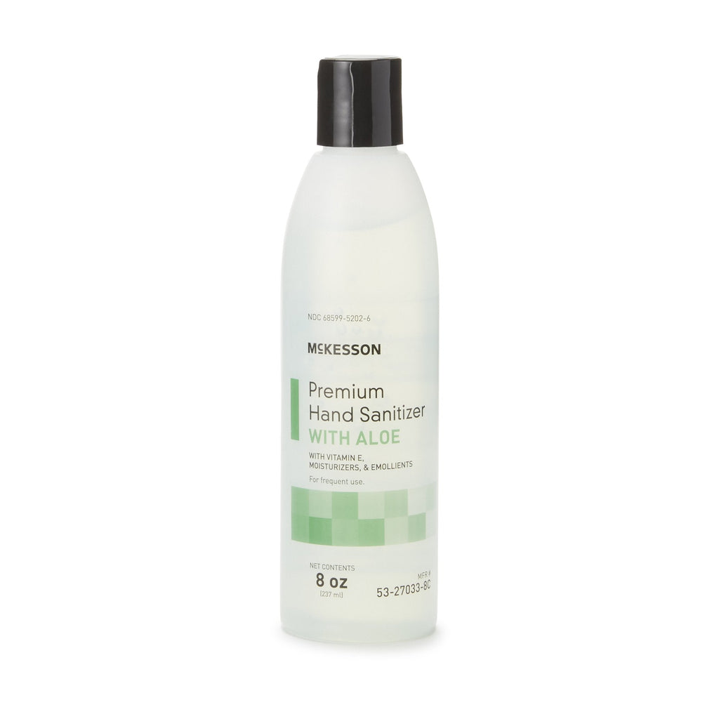 McKesson Premium Hand Sanitizer with Aloe, 8 oz. 53-27033-8C