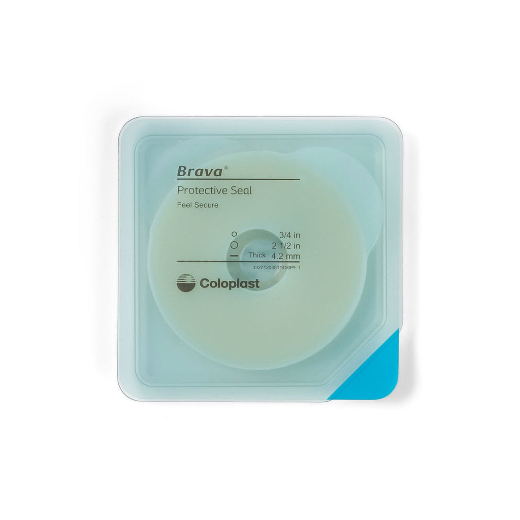 Ostomy Seal Brava® Thick 3/4 Inch (18mm) Stoma 2-1/2 Inch (64mm) - 4.2mm Thick 12048