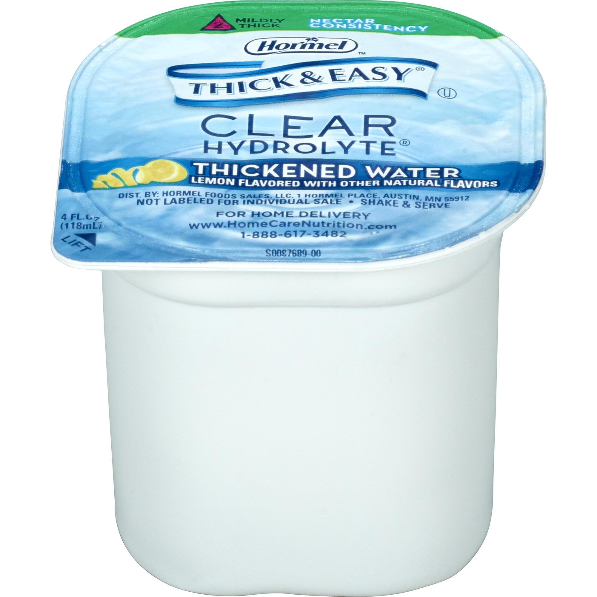 Thick & Easy® Hydrolyte® Nectar Consistency Lemon Thickened Water, 4-ounce Cup 23061