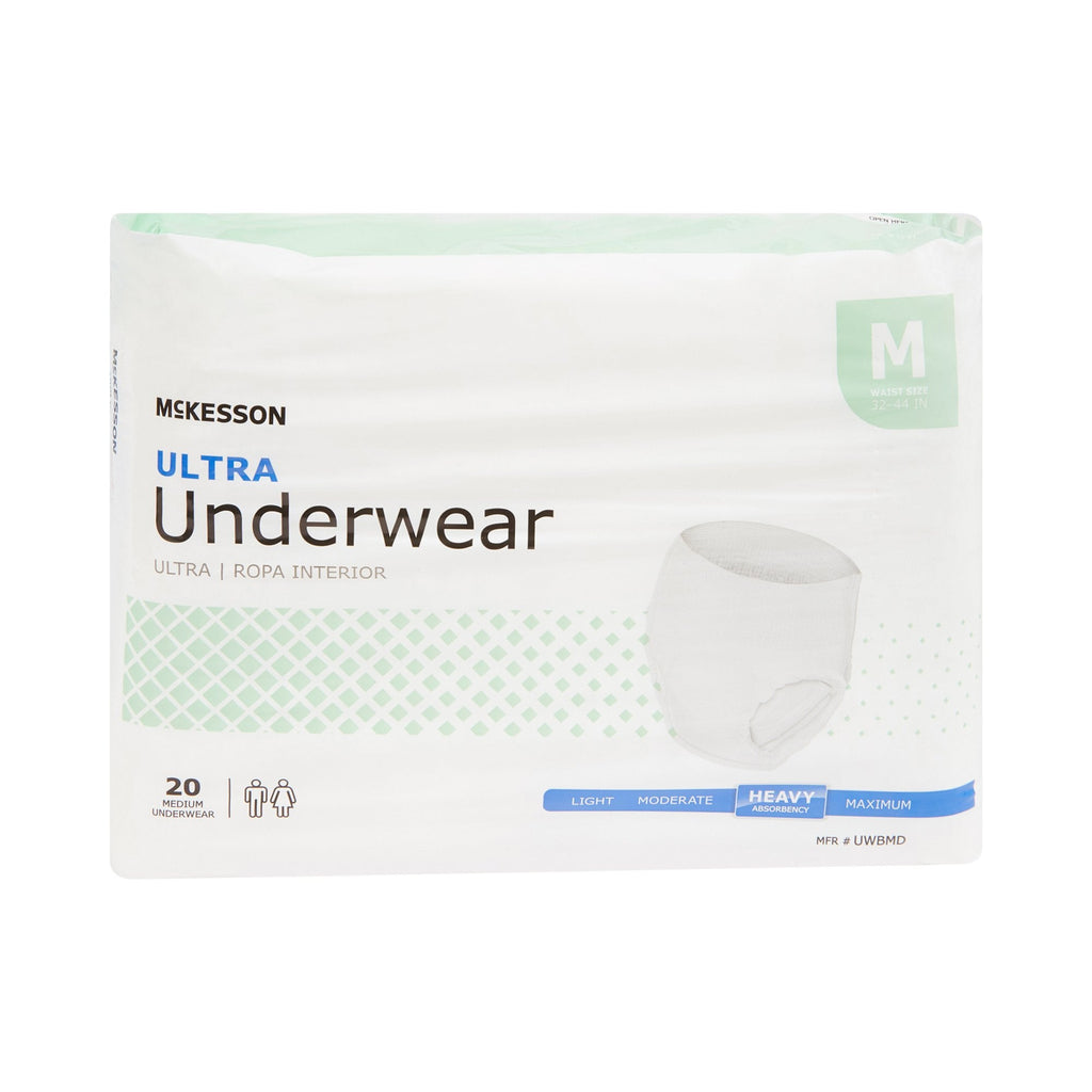 McKesson Ultra Heavy Absorbent Underwear, Medium UWBMD