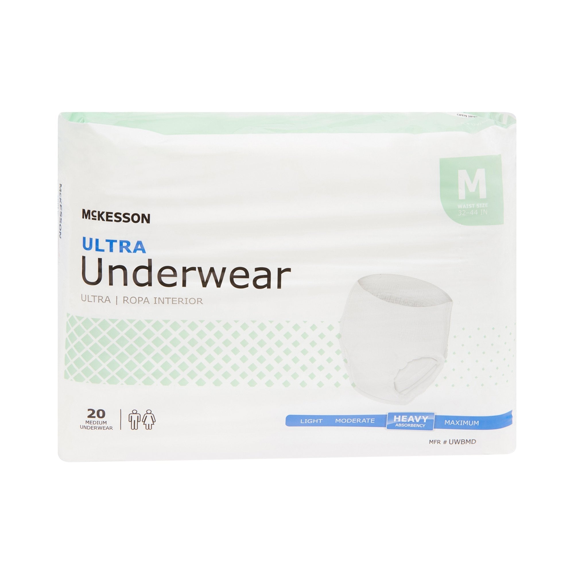 McKesson Ultra Heavy Absorbent Underwear, Medium UWBMD