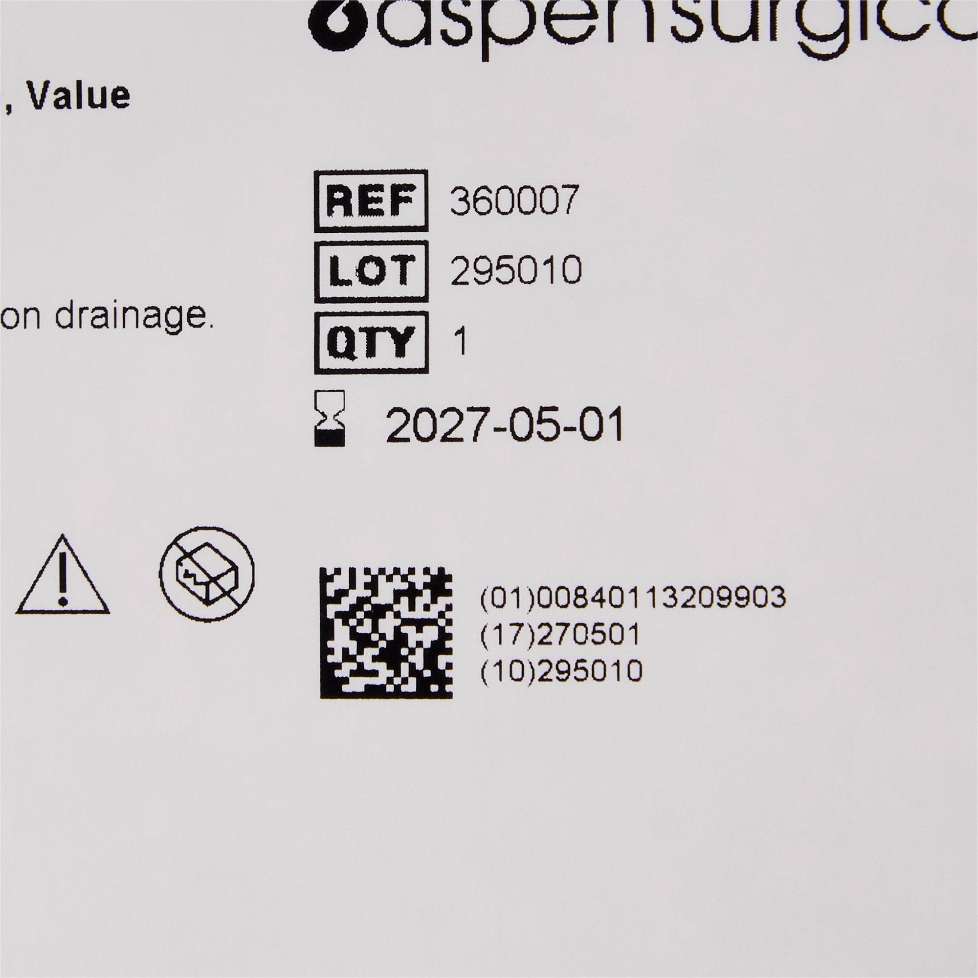 McKesson Wound Drain Tube, 10 Fr., 20-centimeter Length 360007