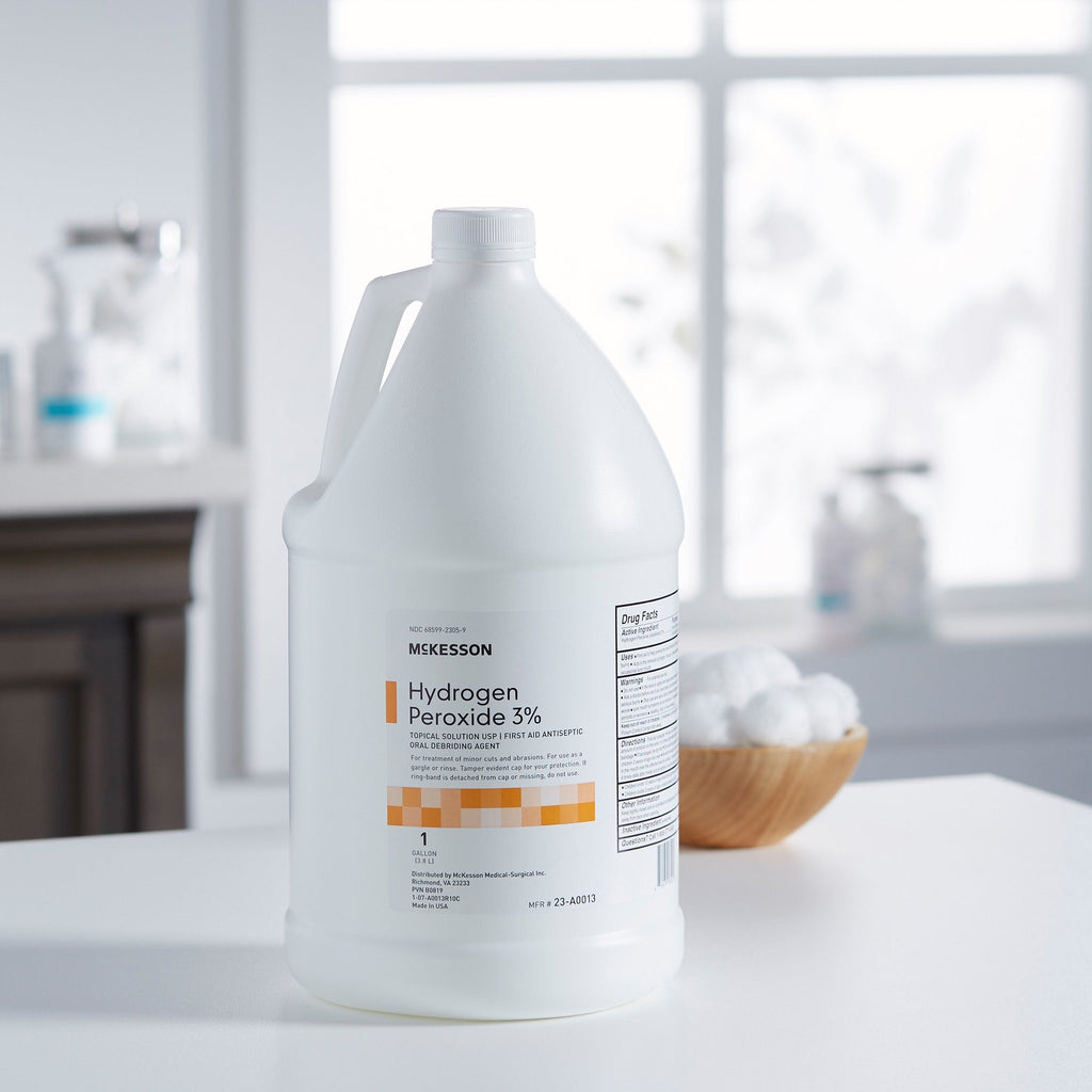 McKesson Hydrogen Peroxide Antiseptic, 1-gallon bottle 23-A0013
