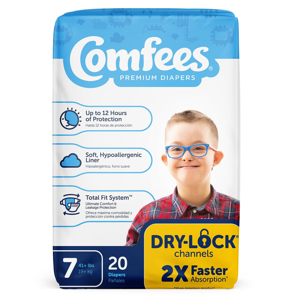 Attends Comfees Premium Baby Diapers, Moderate-Absorbent, Size 7 CMF-7