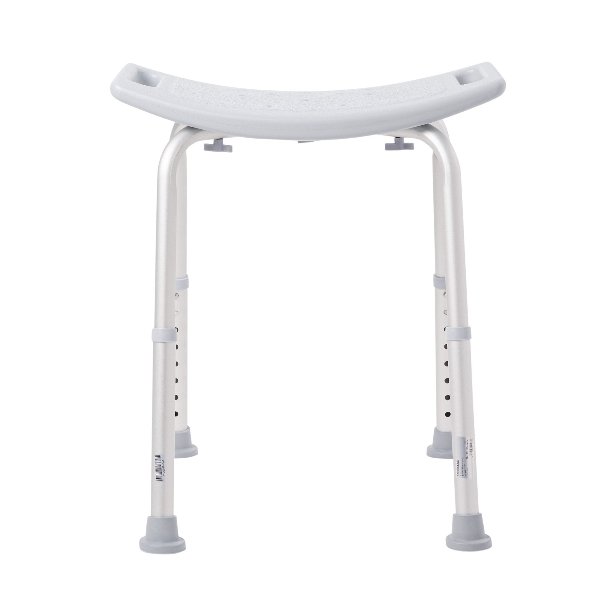 McKesson Aluminum Bath Bench Without Backrest, 15½ – 19½ Inch, Gray 146-RTL12203KDR