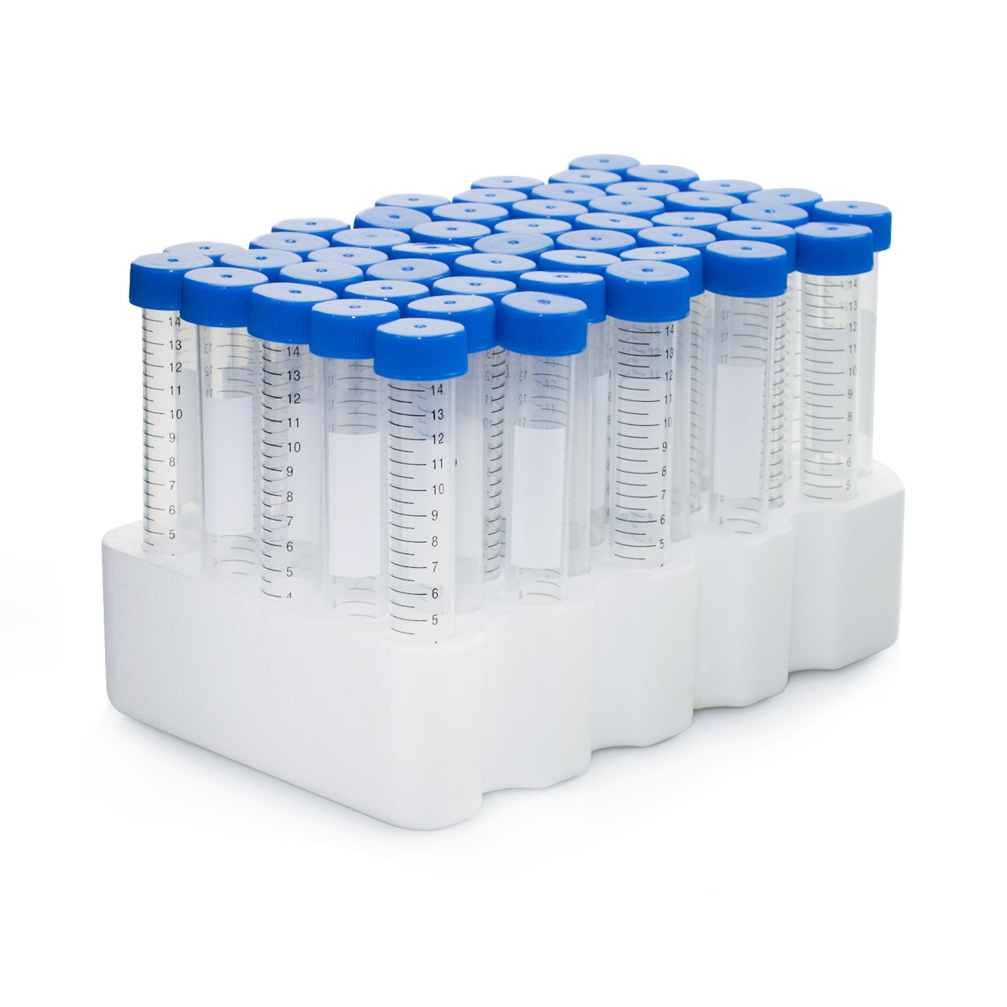 McKesson Centrifuge Tube, 15 mL, 17 x 120 mm, Blue Screw Cap 177-6286