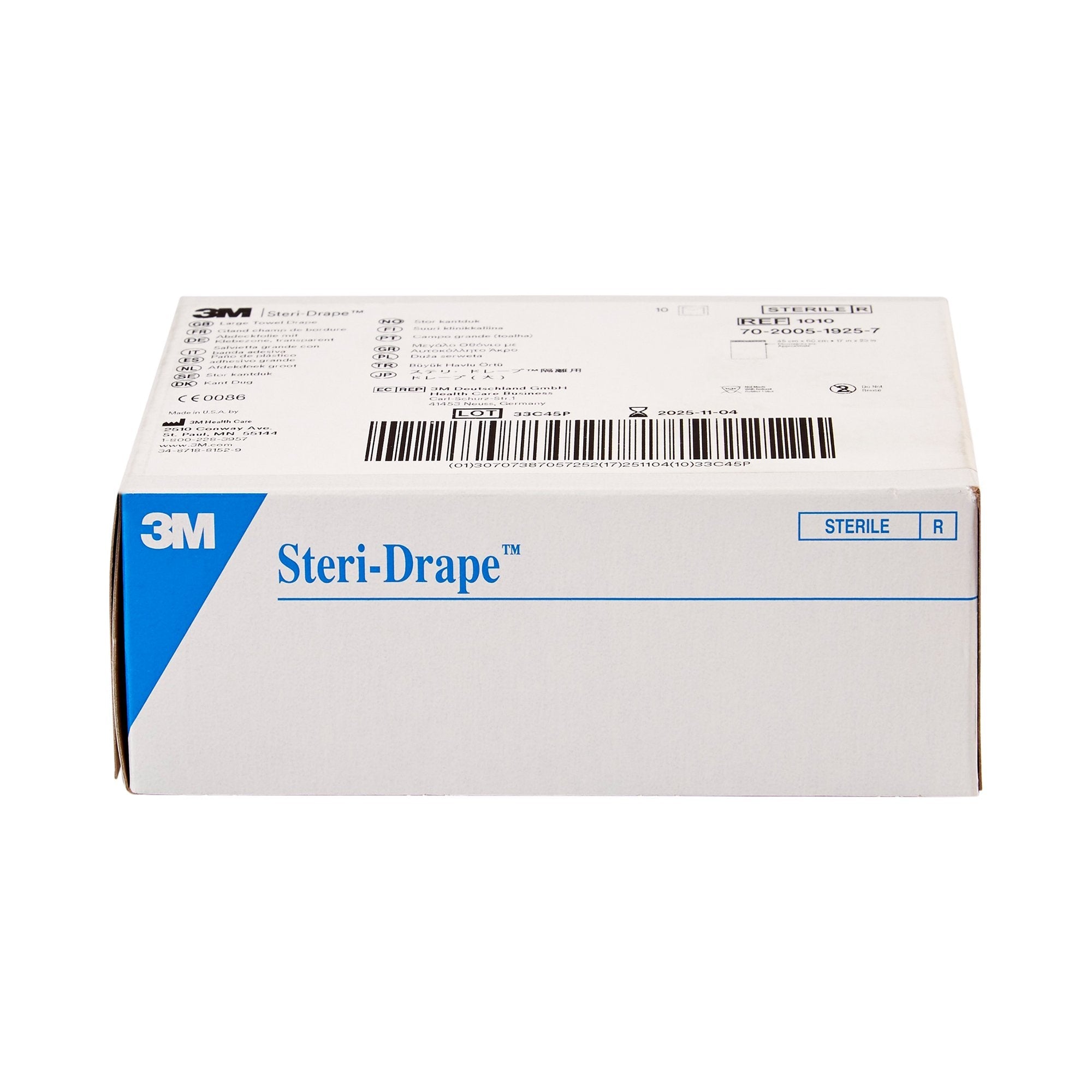 3M™ Steri-Drape™ Sterile Large Towel General Purpose Drape, 17 x 23 Inch 1010