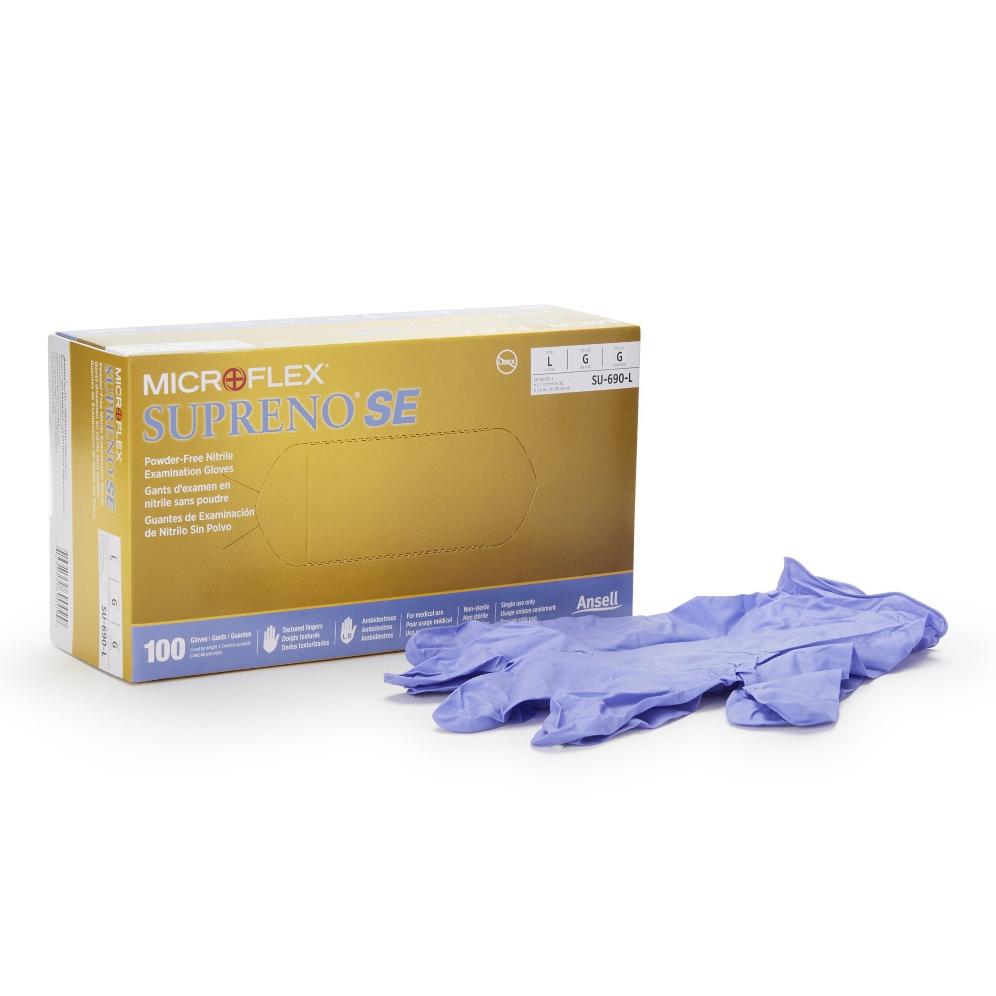 Supreno® SE Nitrile Exam Glove, Large, Blue SU-690-L