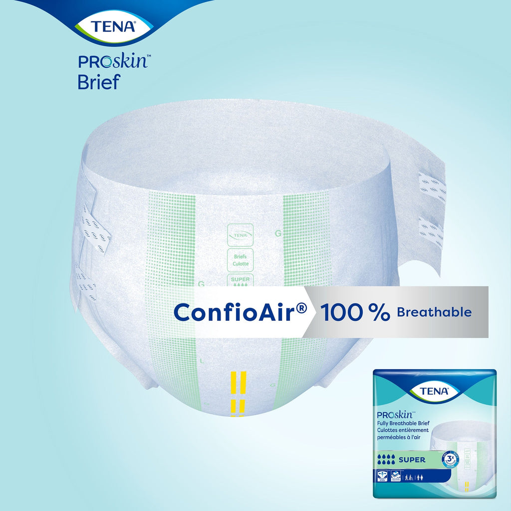 Tena Super Incontinence Briefs, Absorbent, Odor Control 67501