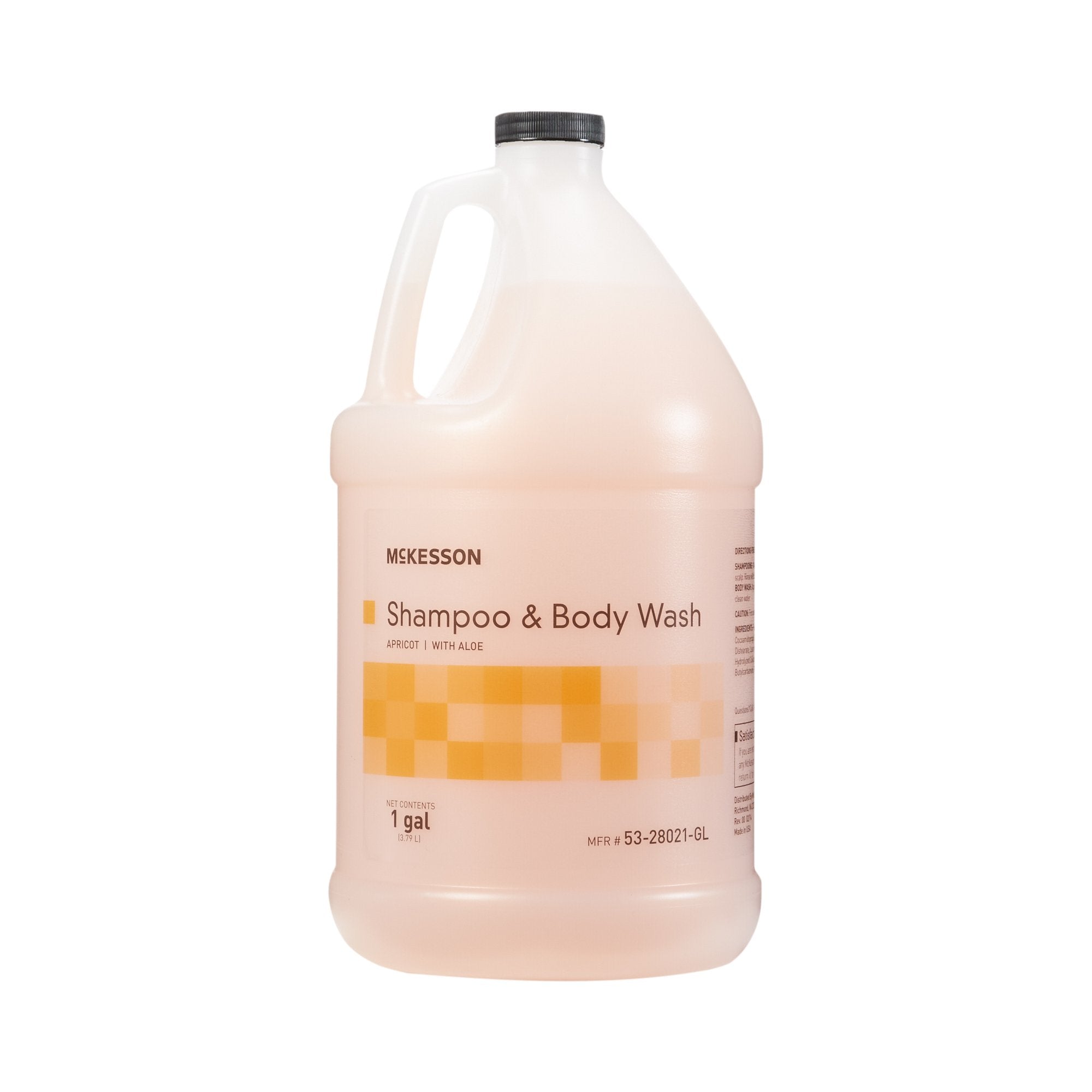 McKesson two-in-one shampoo and Body Wash, Apricot Scent, 1 Gallon Jug 53-28021-GL
