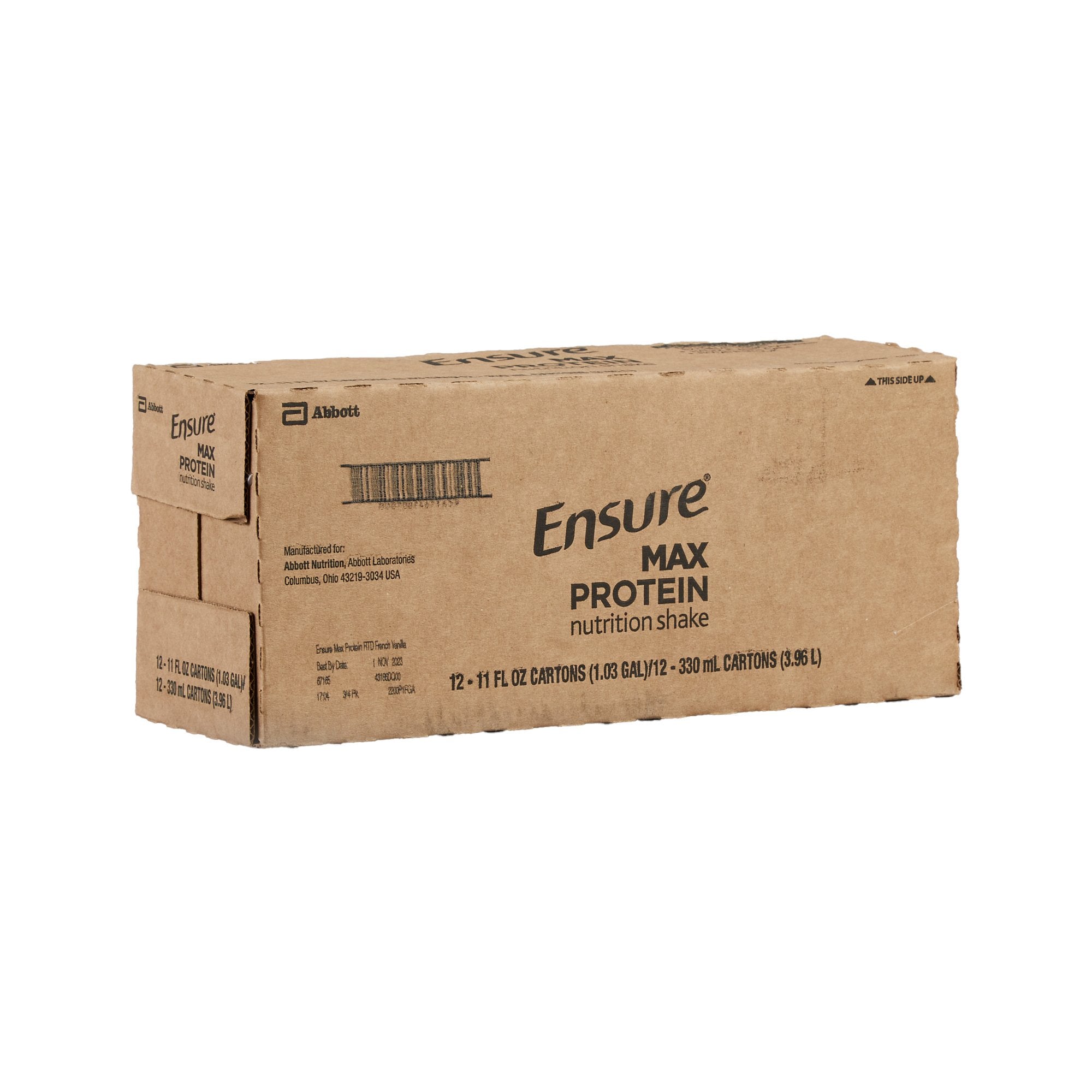 Ensure® Max Protein Nutrition Shake, Vanilla, 11-ounce carton 67165