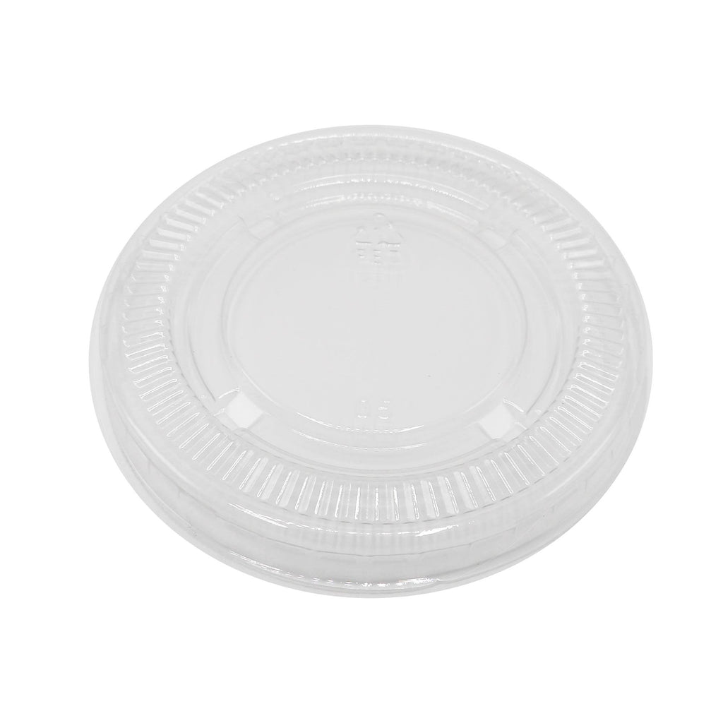 Portion Cup Lid Medd Max LLC Fits 3 to 5-1/2 oz. Cups Clear Disposable PCL74