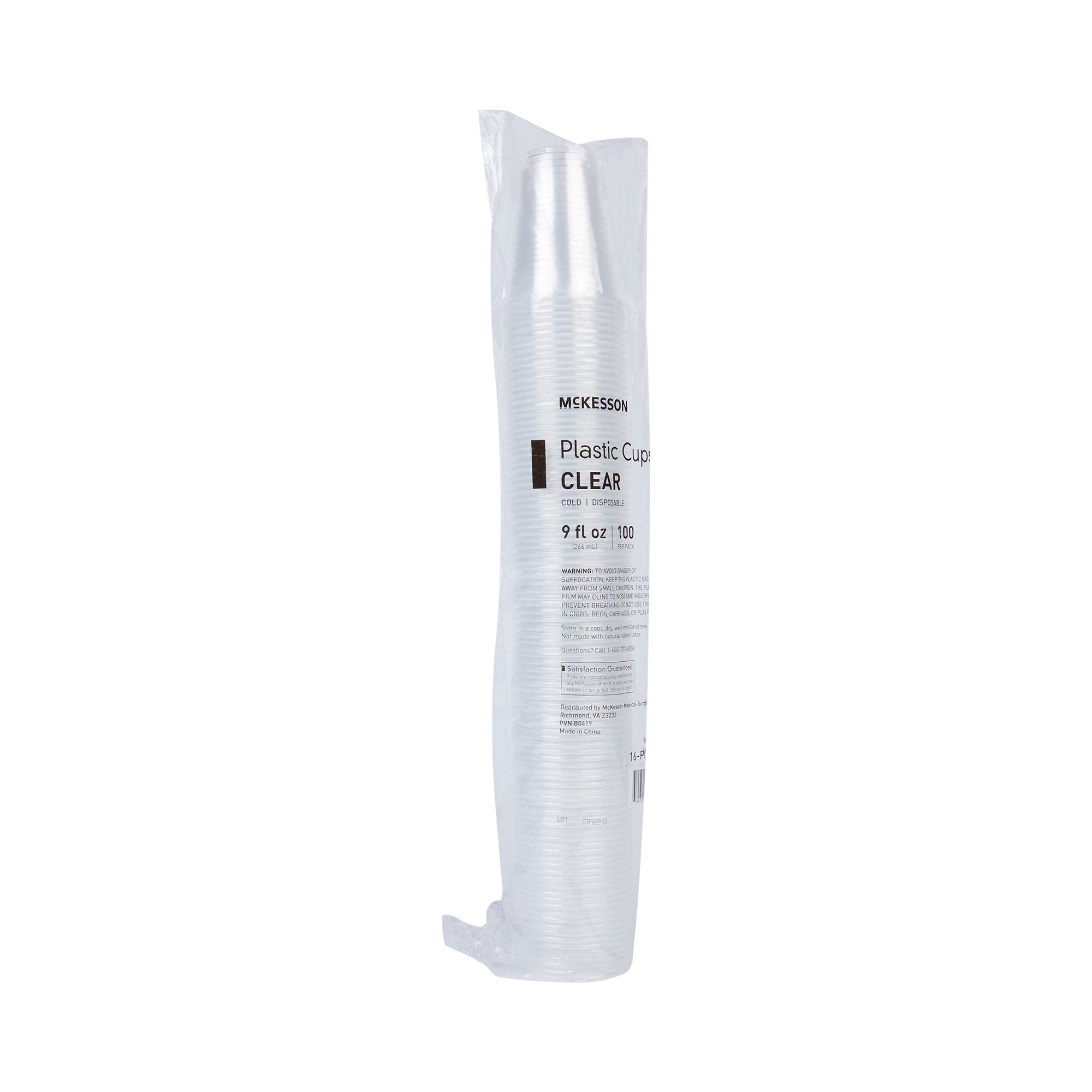 McKesson Polypropylene Drinking Cups, 9 oz., Clear 16-PDC9