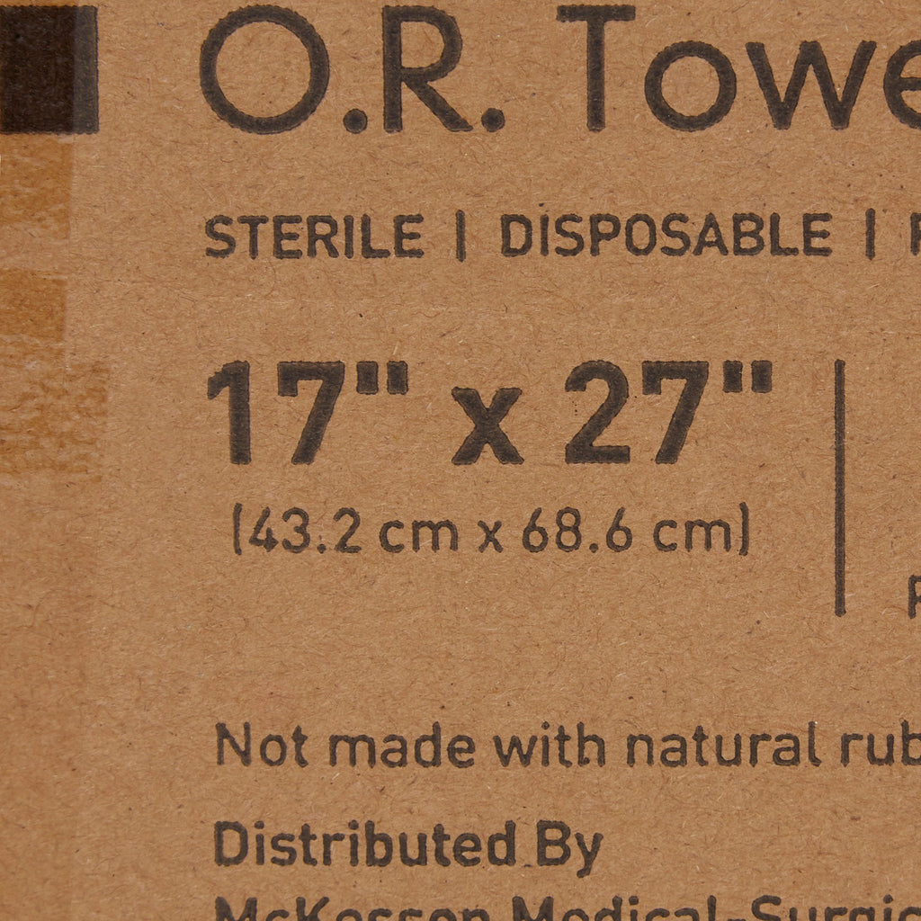 McKesson Sterile Blue O.R. Towel, 17 x 27 Inch 16-6006-B