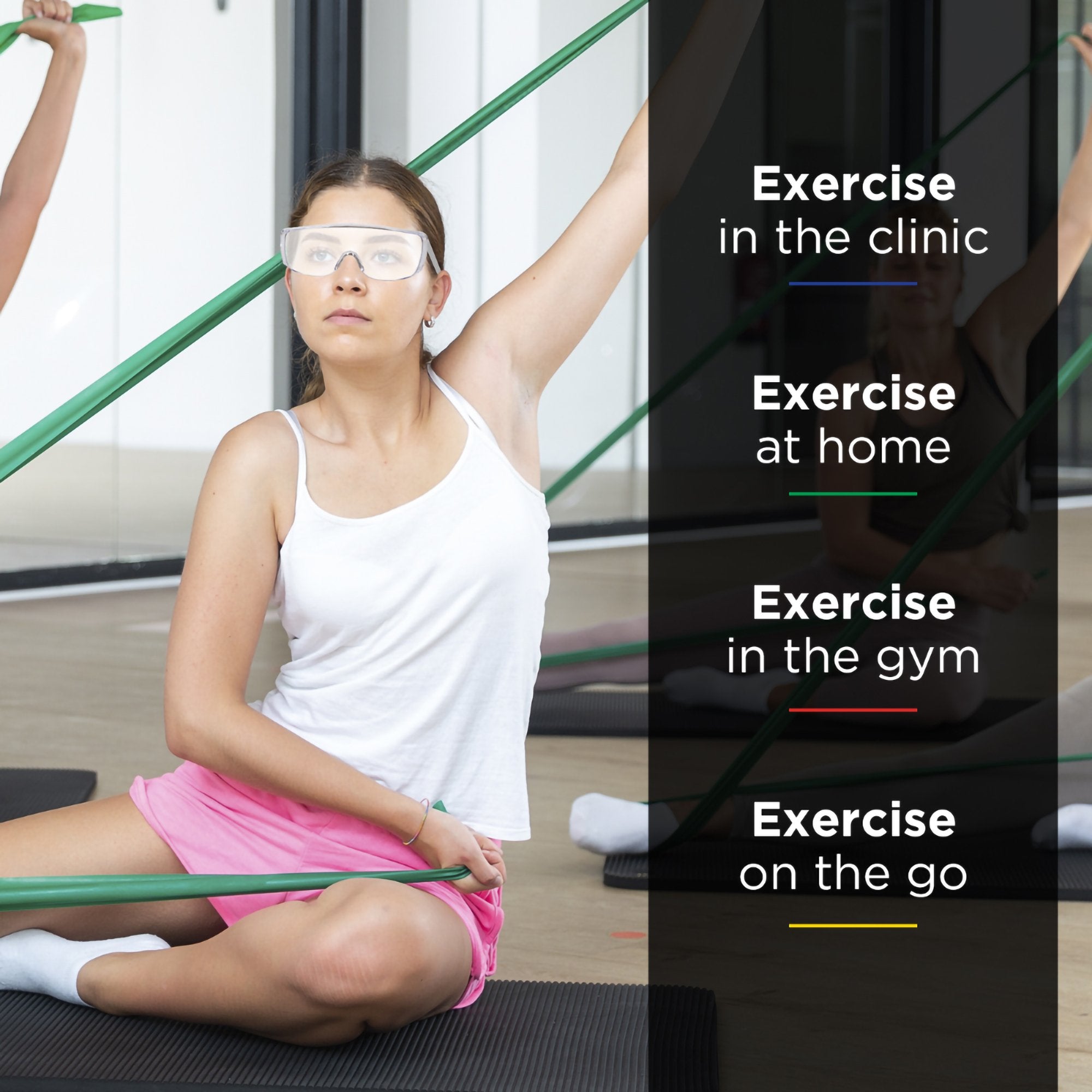 TheraBand® Exercise Resistance Band, Green, 4 Inch x 25 Yard, Heavy Resistance 81234764