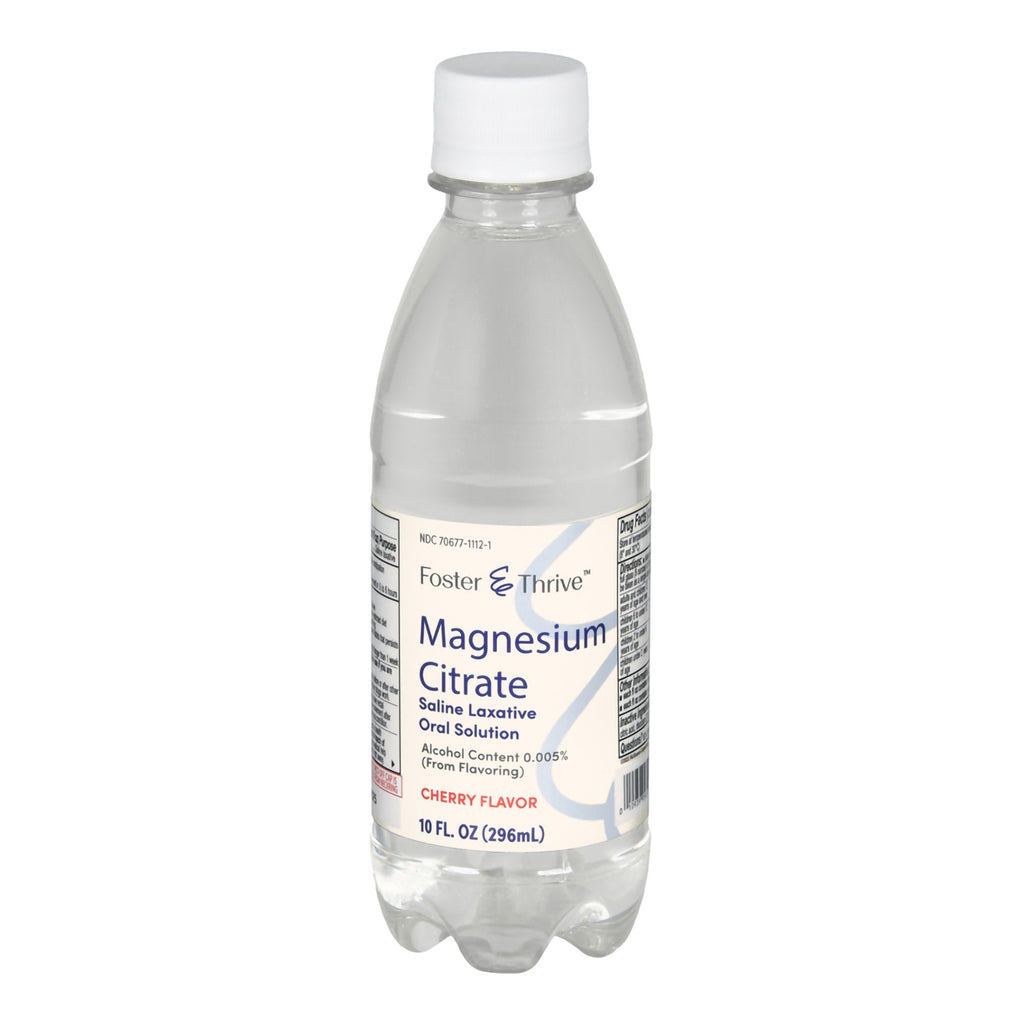 Foster & Thrive™ Magnesium Citrate Saline Laxative Oral Solution Cherry, 10 oz. 70677111201