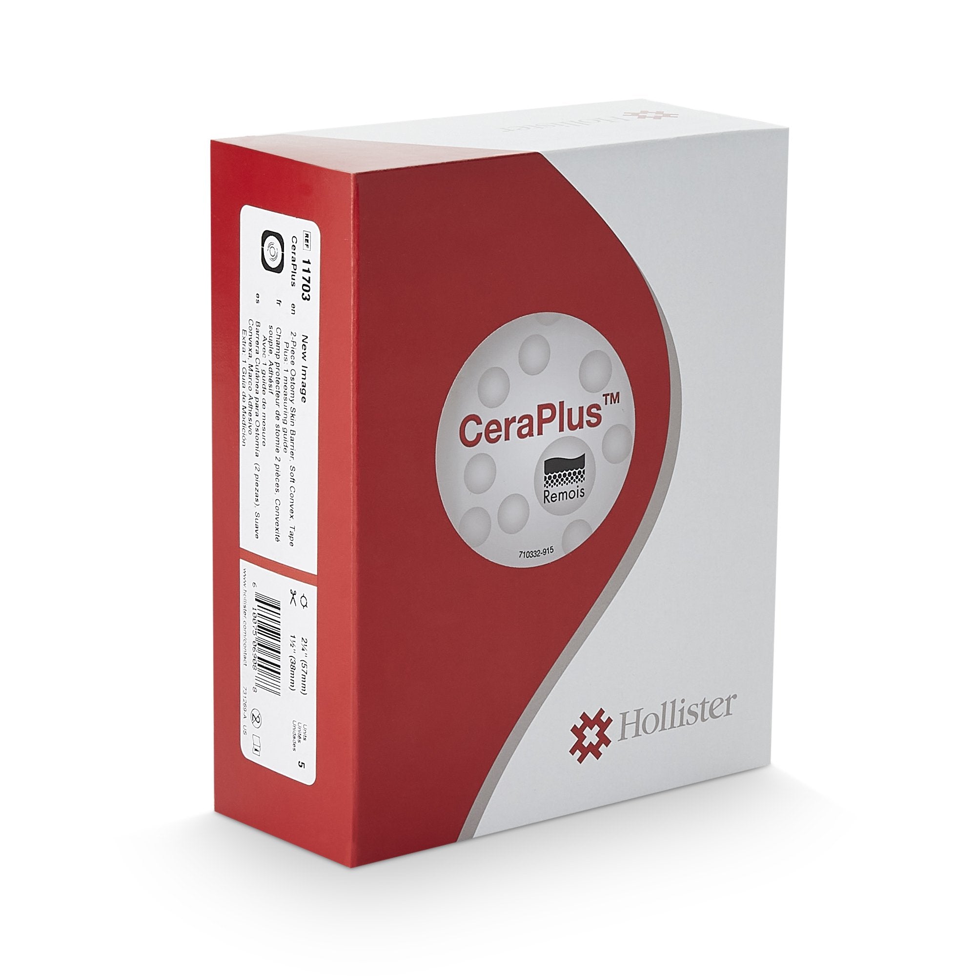 CeraPlus™ Soft Convex Skin Barriers with Integrated Floating 57 mm Flange 11703