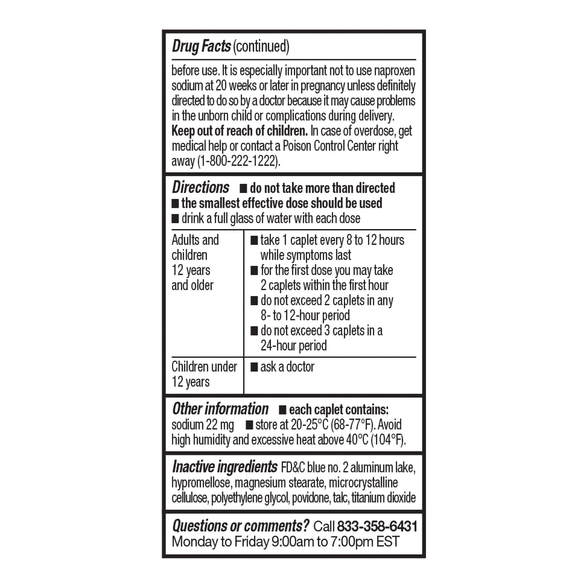 Foster & Thrive™ All Day Pain Relief Naproxen Sodium 220 mg Caplets 70677113701