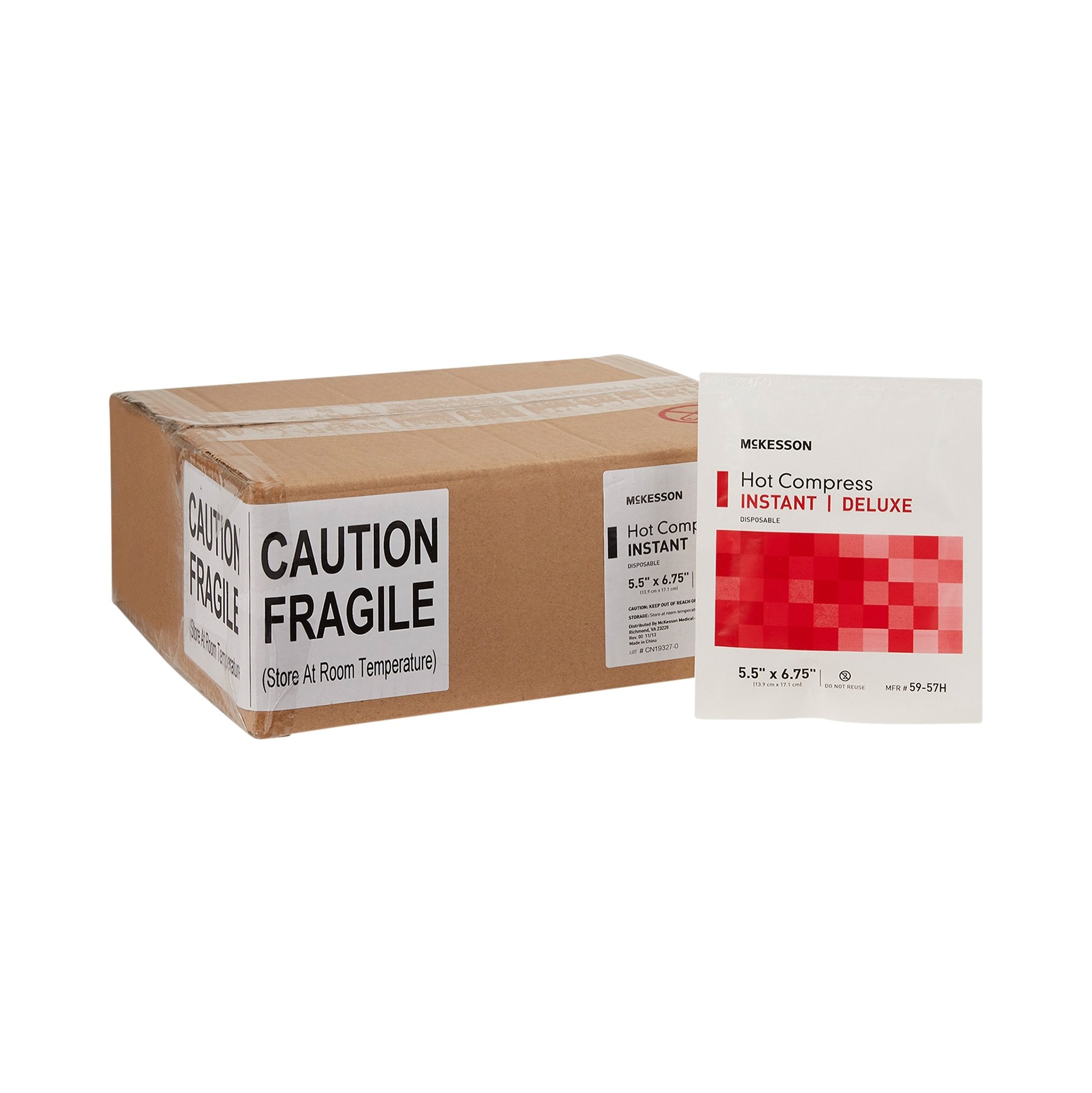 McKesson Deluxe Instant Hot Pack, 5½ x 6¾ Inch 59-57H