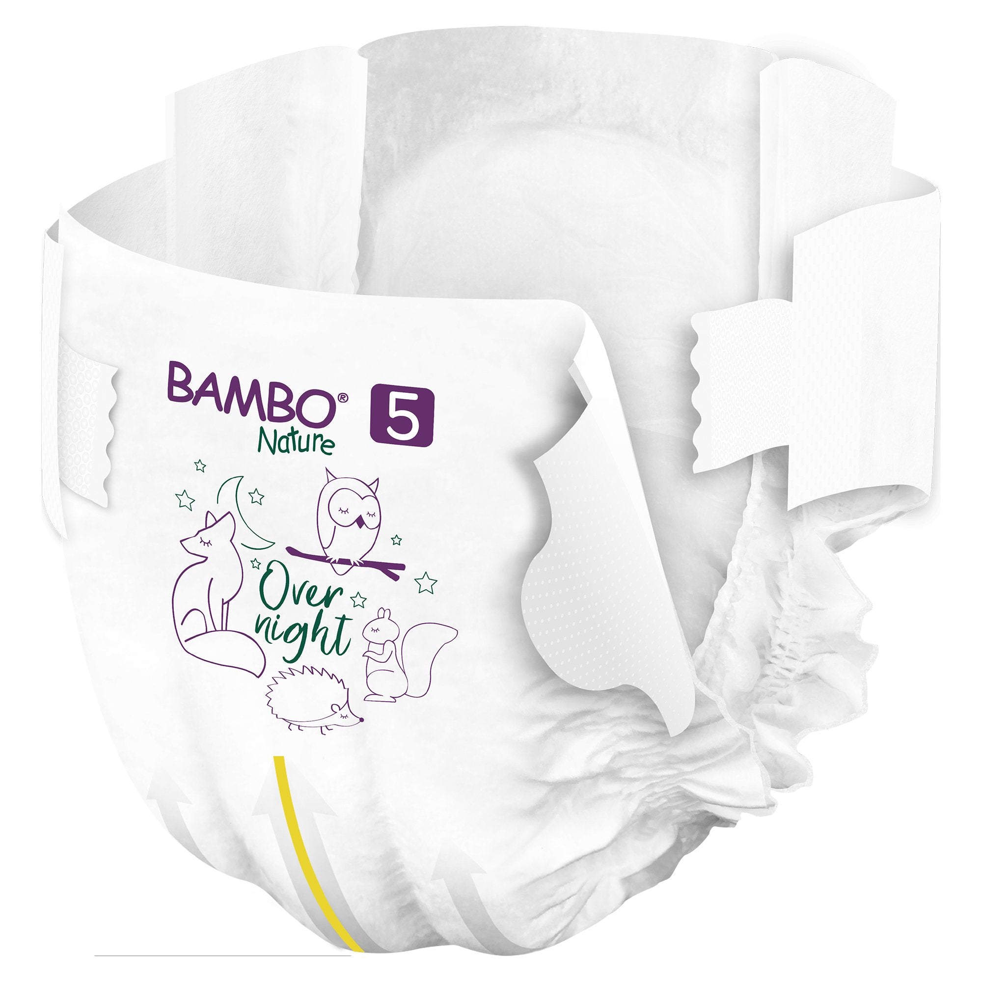Bambo® Nature Overnight Diapers, Size 5 1000021011