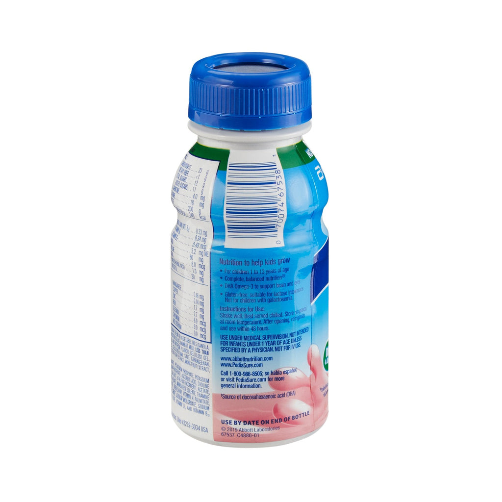 PediaSure® Grow & Gain Therapeutic Nutrition, Strawberry, 8-ounce bottle 67537