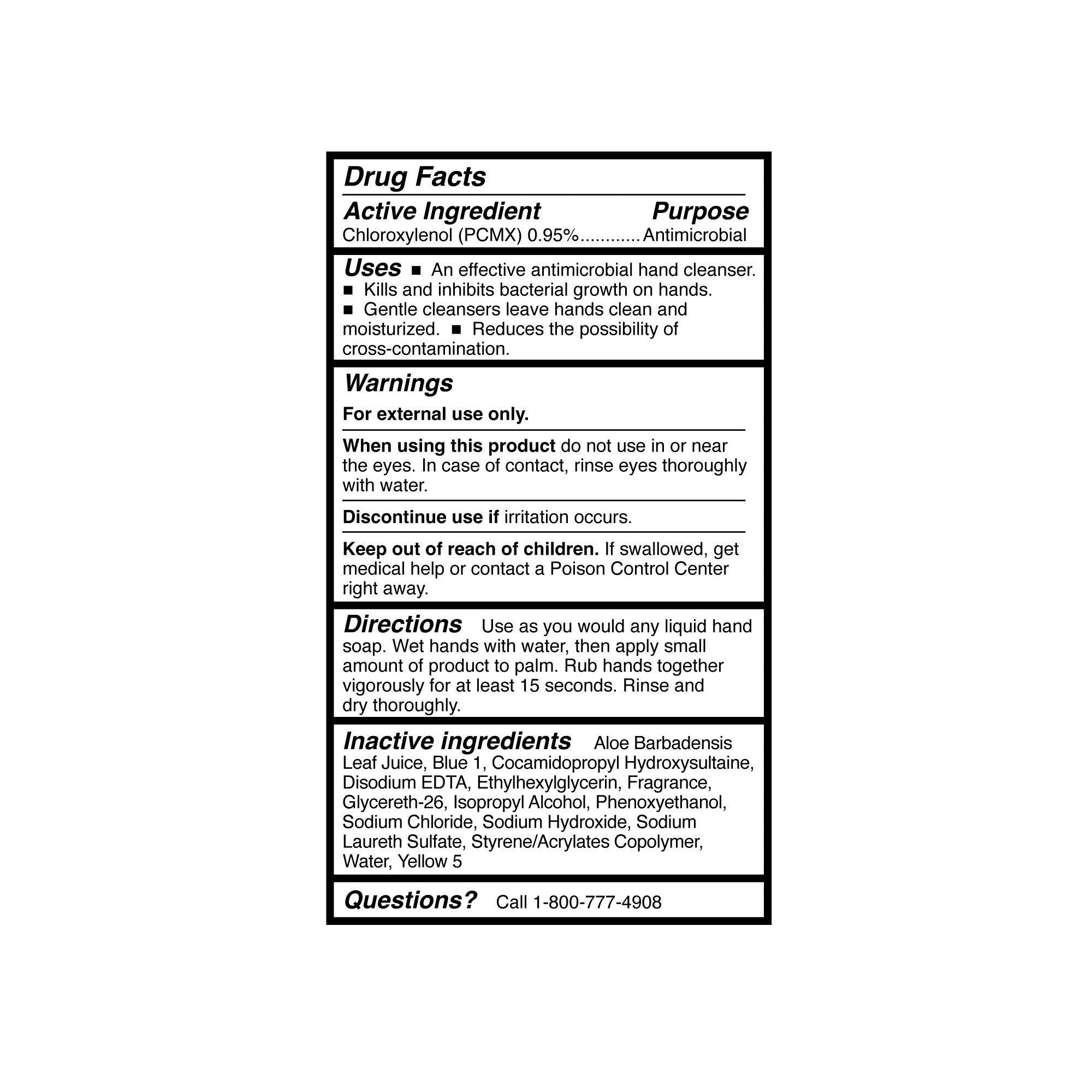 McKesson Antimicrobial Lotion Soap, Herbal Scent, With Aloe, 8-ounce bottle 53-28083-8