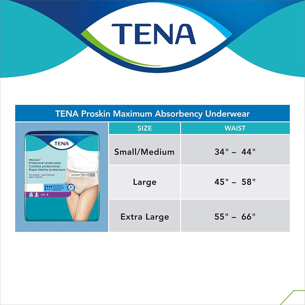 Tena® ProSkin™ Maximum Absorbent Underwear for Women, Extra Large 73040