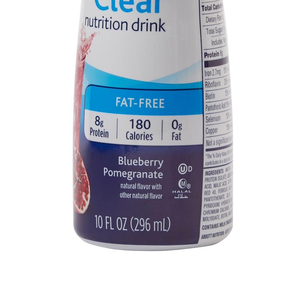 Ensure® Clear Therapeutic Nutrition, Blueberry Pomegranate, 10-ounce bottle 56500