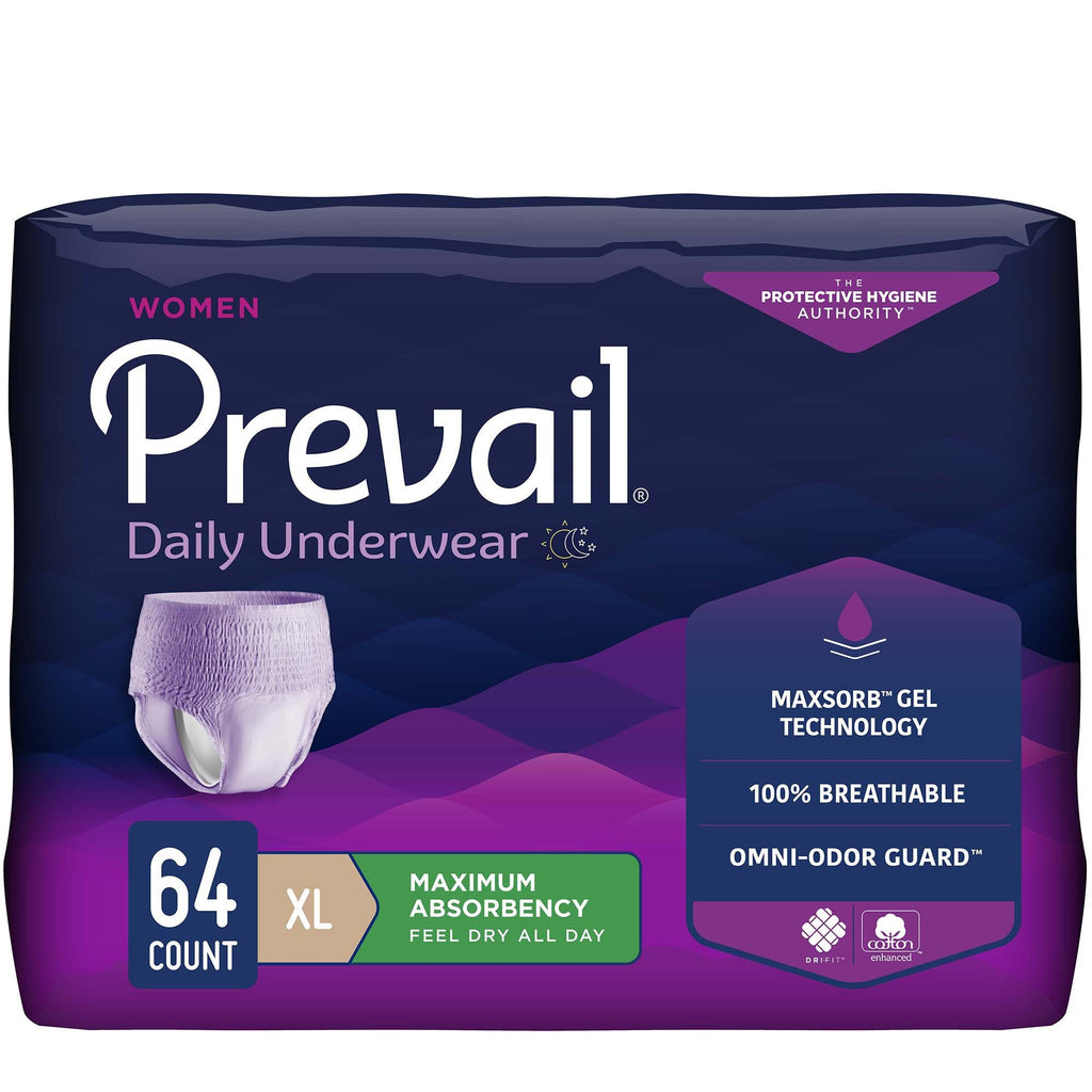 Prevail® Daily Absorbent Underwear, X-Large, Lavender PWC-514/1