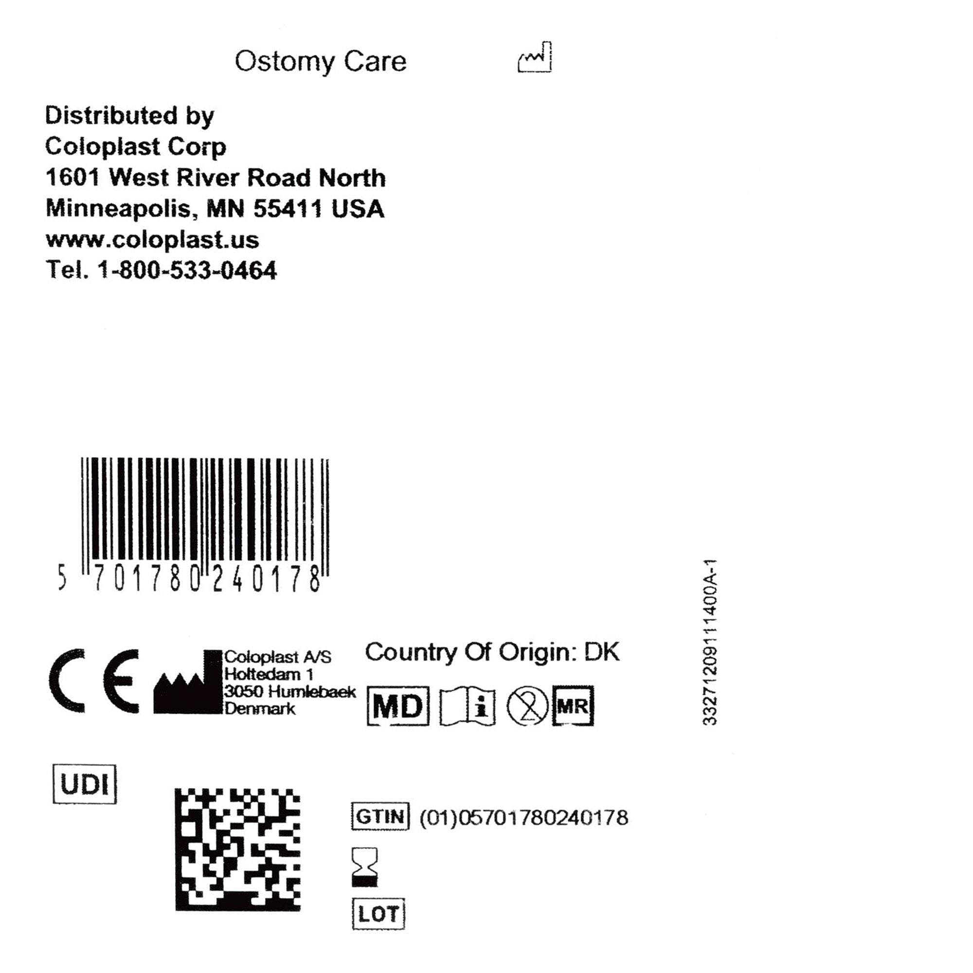 Ostomy Seal Brava® Convex, Starter Hole 1 Inch (25mm) 12091