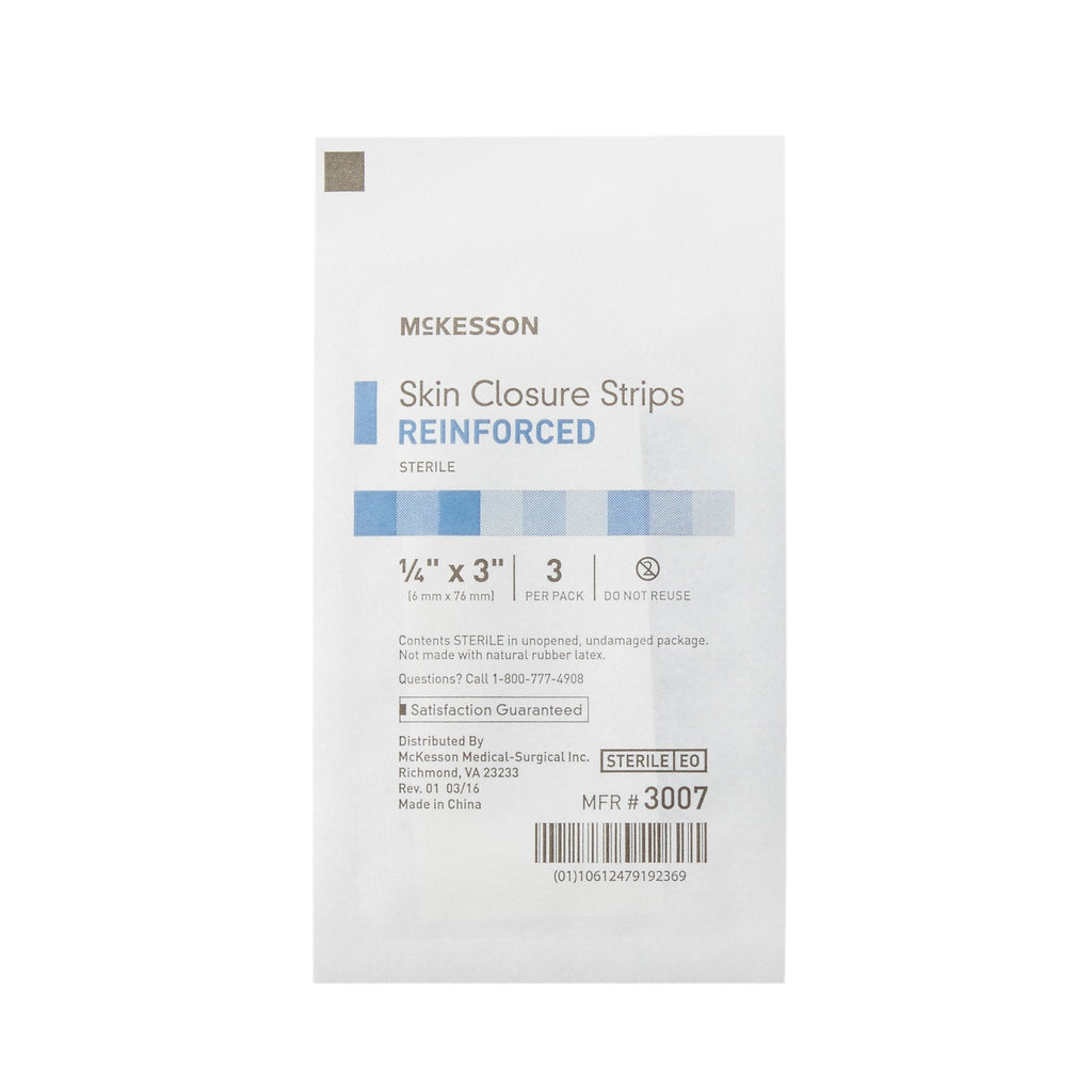 McKesson Skin Closure Strip, ¼ X 3 Inch 3007
