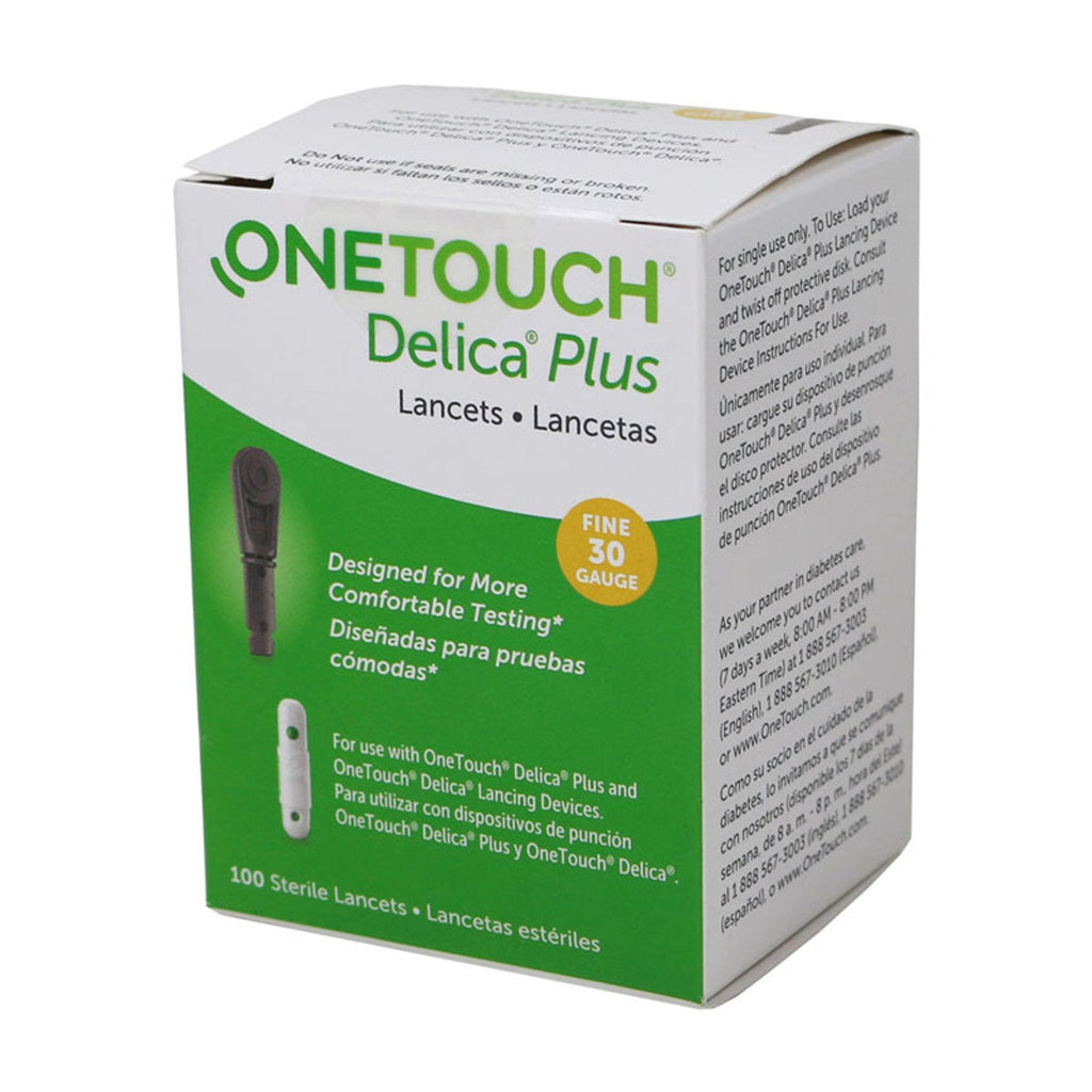 OneTouch® Delica® Plus Lancets, 30 Gauge 02401103