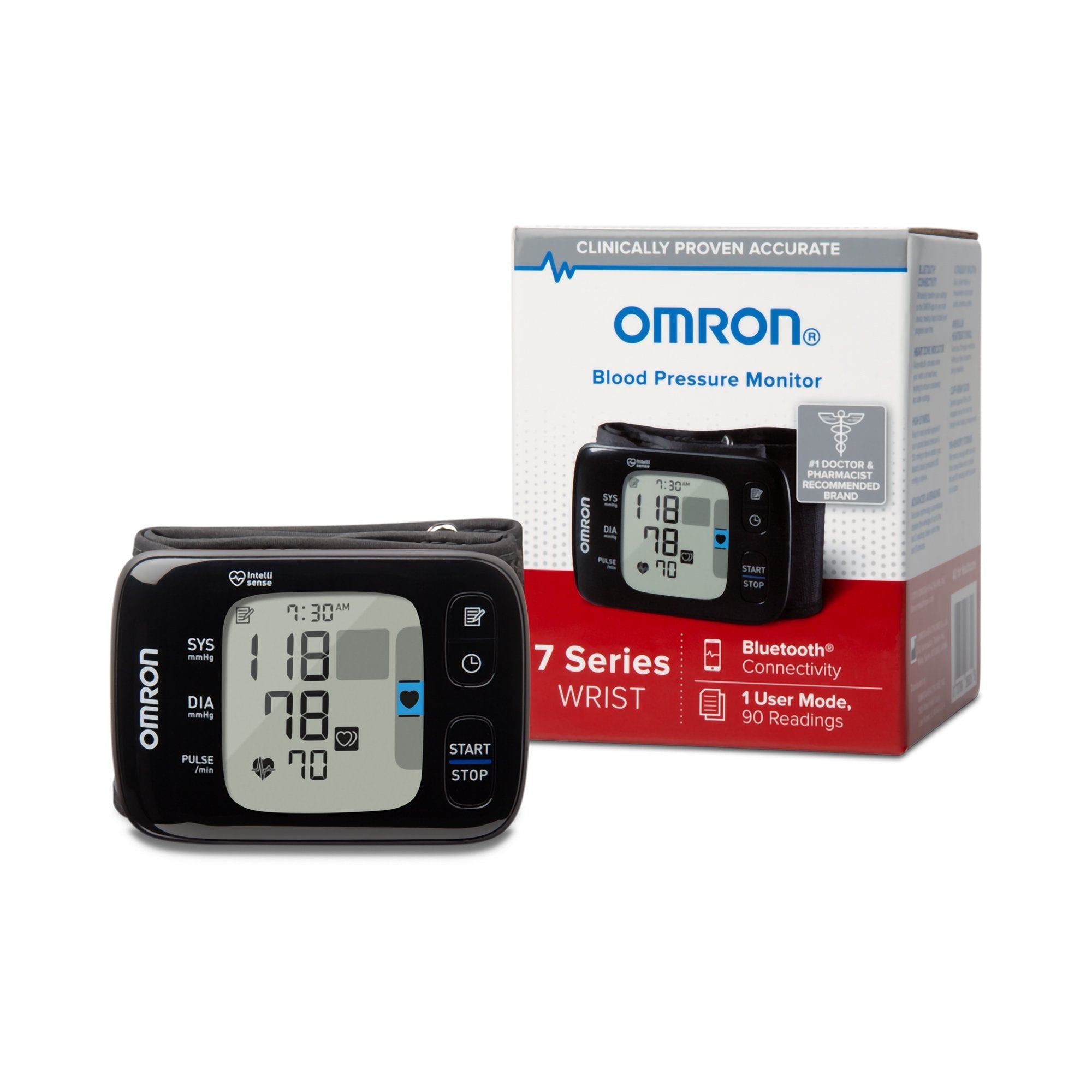 Omron® 7 Digital Blood Pressure Wrist Unit, Automatic Inflation, Universal Cuff BP6350