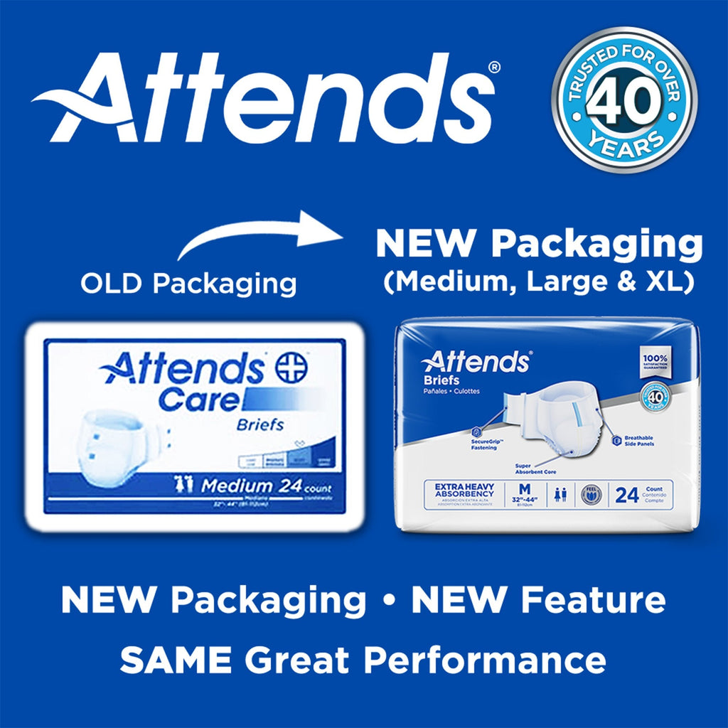 Attends® Extra Heavy Absorbency Briefs, Large DDP30