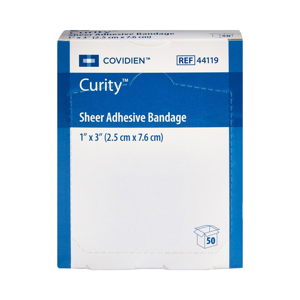 Curity™ Sheer Adhesive Strip, 1 x 3 Inch 44119