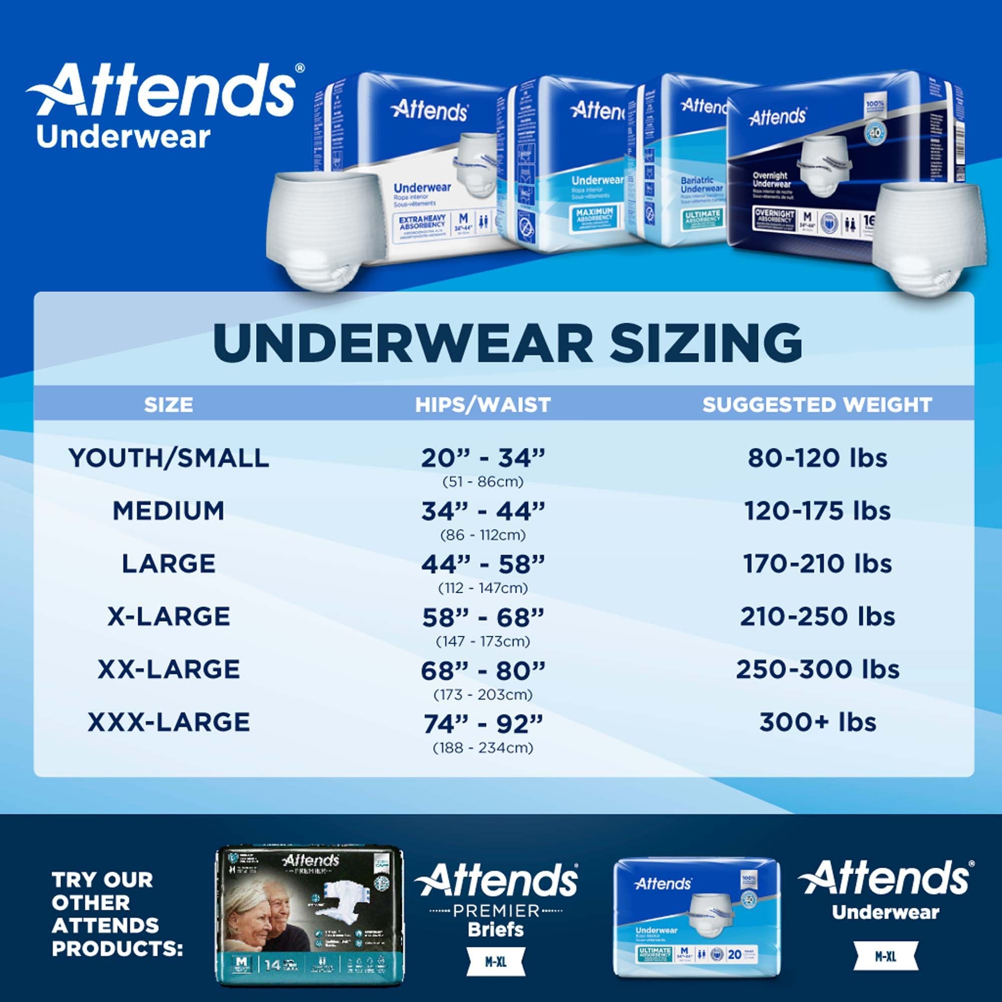 Attends® Advanced Underwear, X-Large APP0740