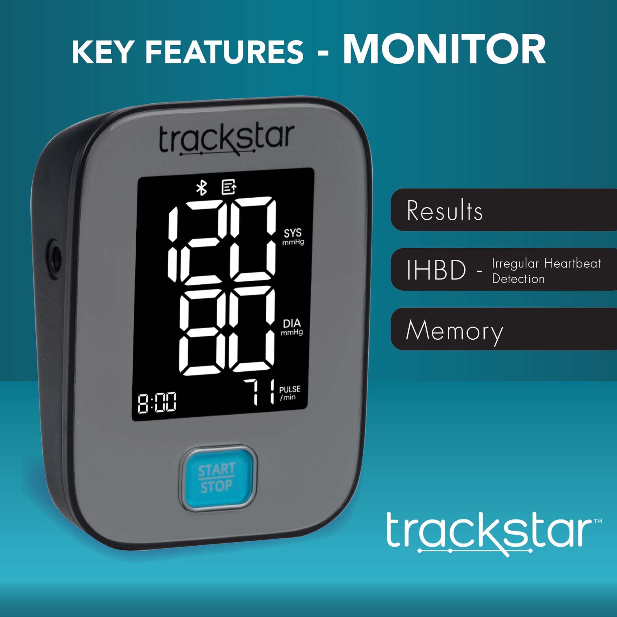 Digital Blood Pressure Monitor RPM Pro™ Adult Cuff Cloth Fabric Cuff 8.6 to 17.7 inch Circumference Mobile 302-2110B
