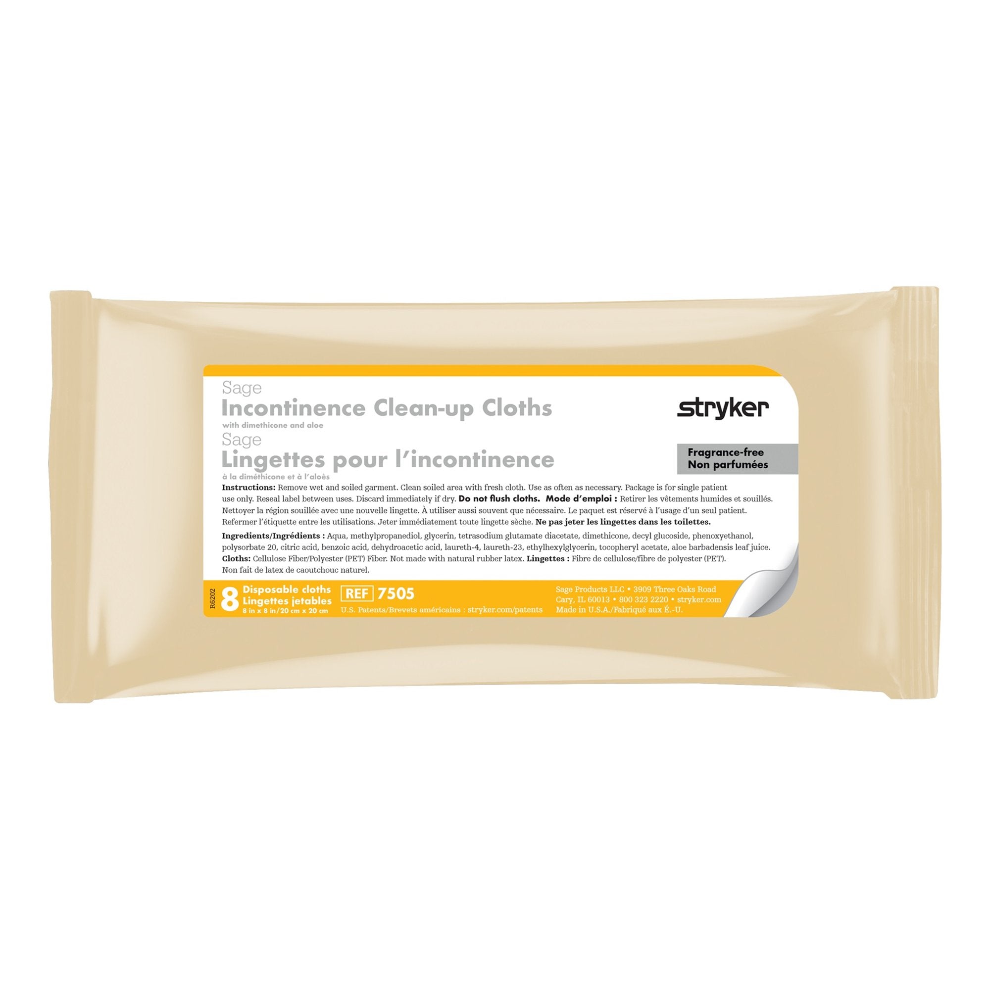 Sage Incontinent Care Wipe 7505