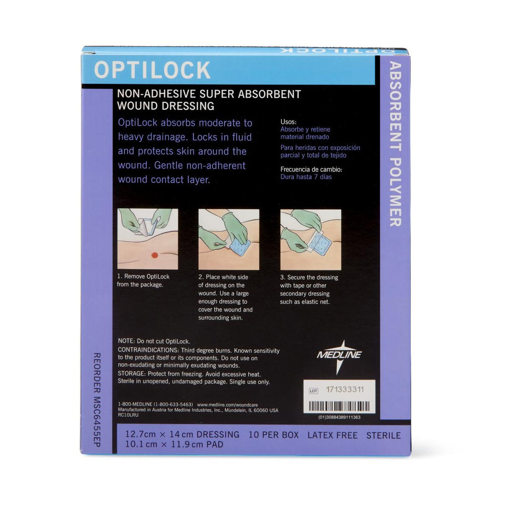 Optilock Nonadhesive Dressing, 5 x 5½ Inch MSC6455EP