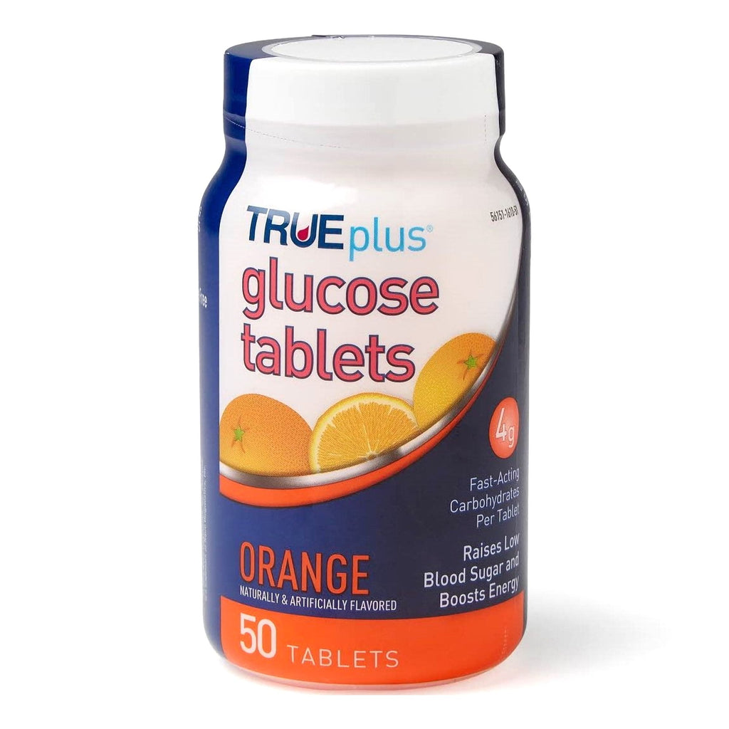 TRUEplus™ Glucose Supplement Orange Flavor Chewable Tablets P1H01RN-50