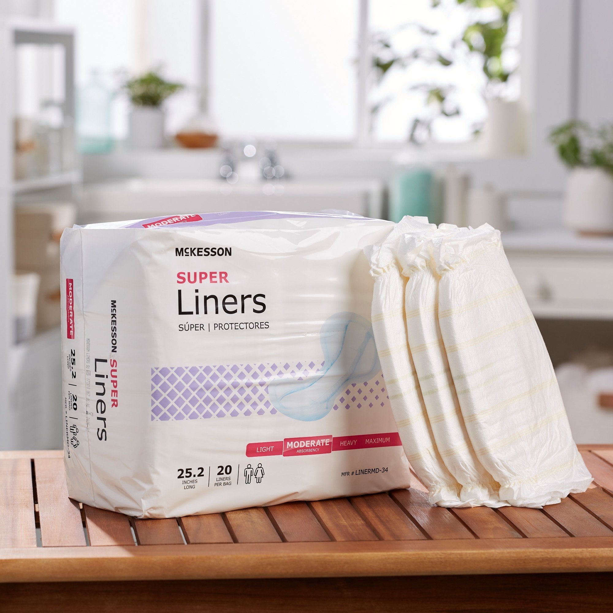 McKesson Super Incontinence Liner LINERMD-34