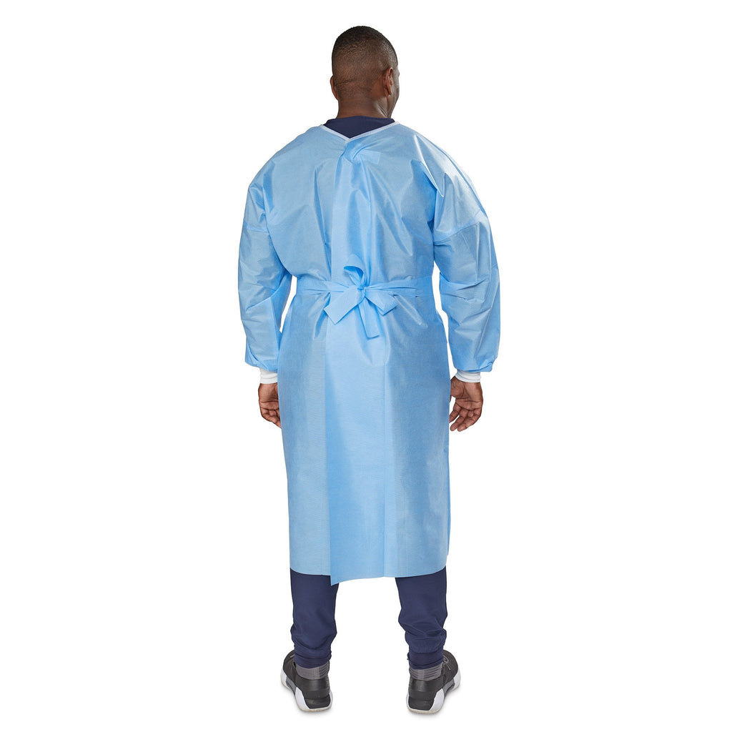 McKesson Nonrated Isolation Gowns, Blue, Extra Large 16-NFKHLTSB6-XL