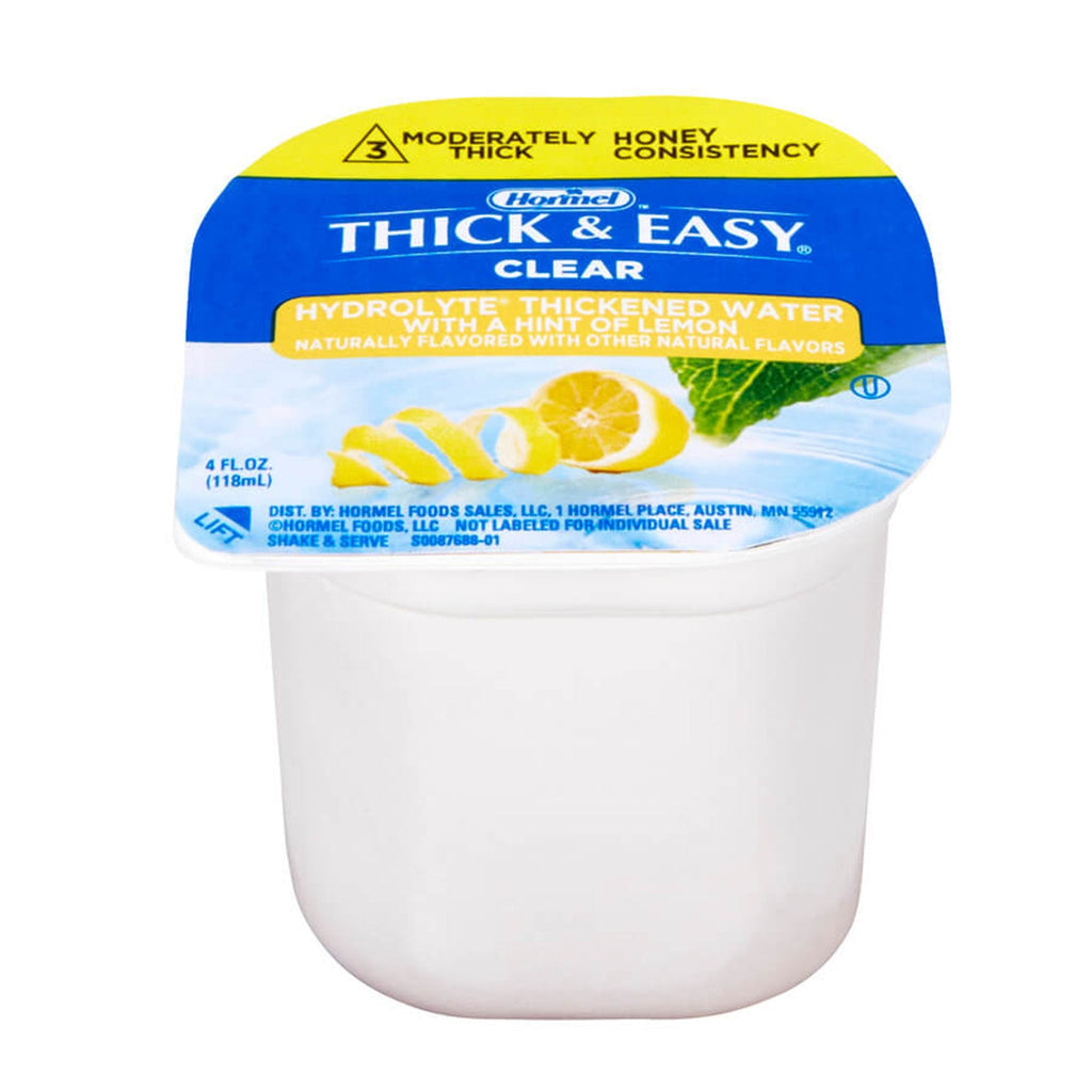 Thick & Easy® Hydrolyte® Honey Consistency Lemon Thickened Water, 4-ounce Cup 46056