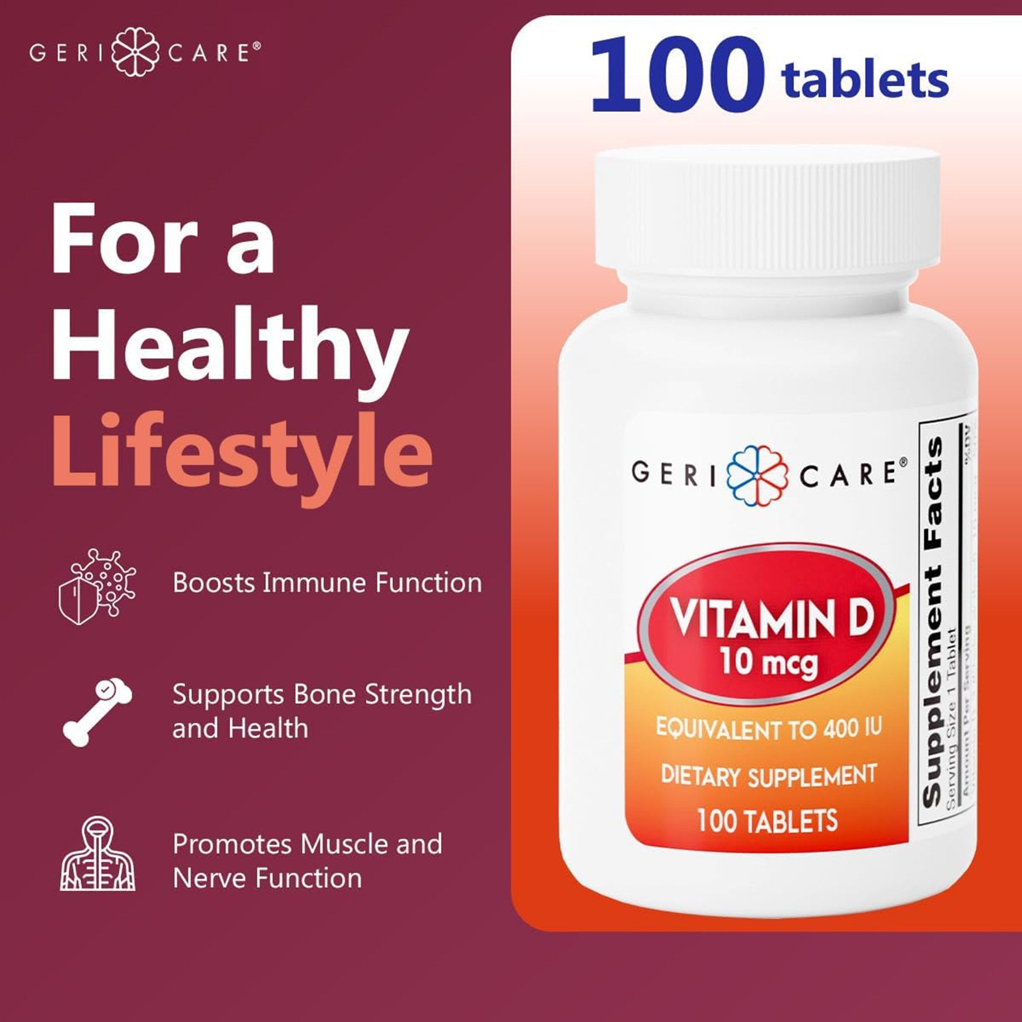 Geri-Care® Vitamin D-3 Supplement 874-01-GCP