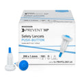 McKesson Prevent® HP Push Button Safety Lancet, 28 Gauge 16-PBHPSL28G1.6X